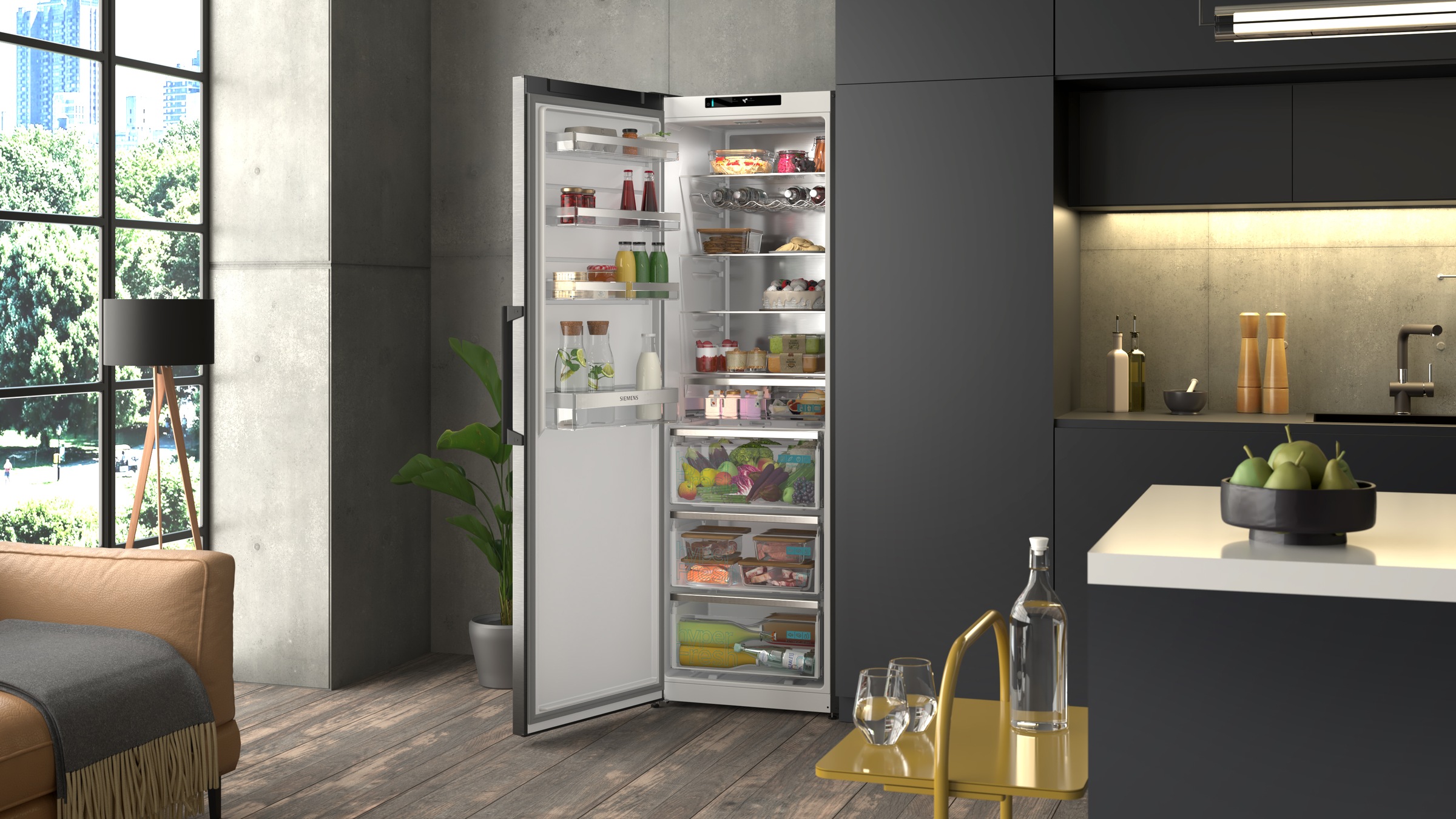 SIEMENS Kühlschrank iQ300 »KS36NVXCG« 186,2 cm hoch 59,5 cm breit