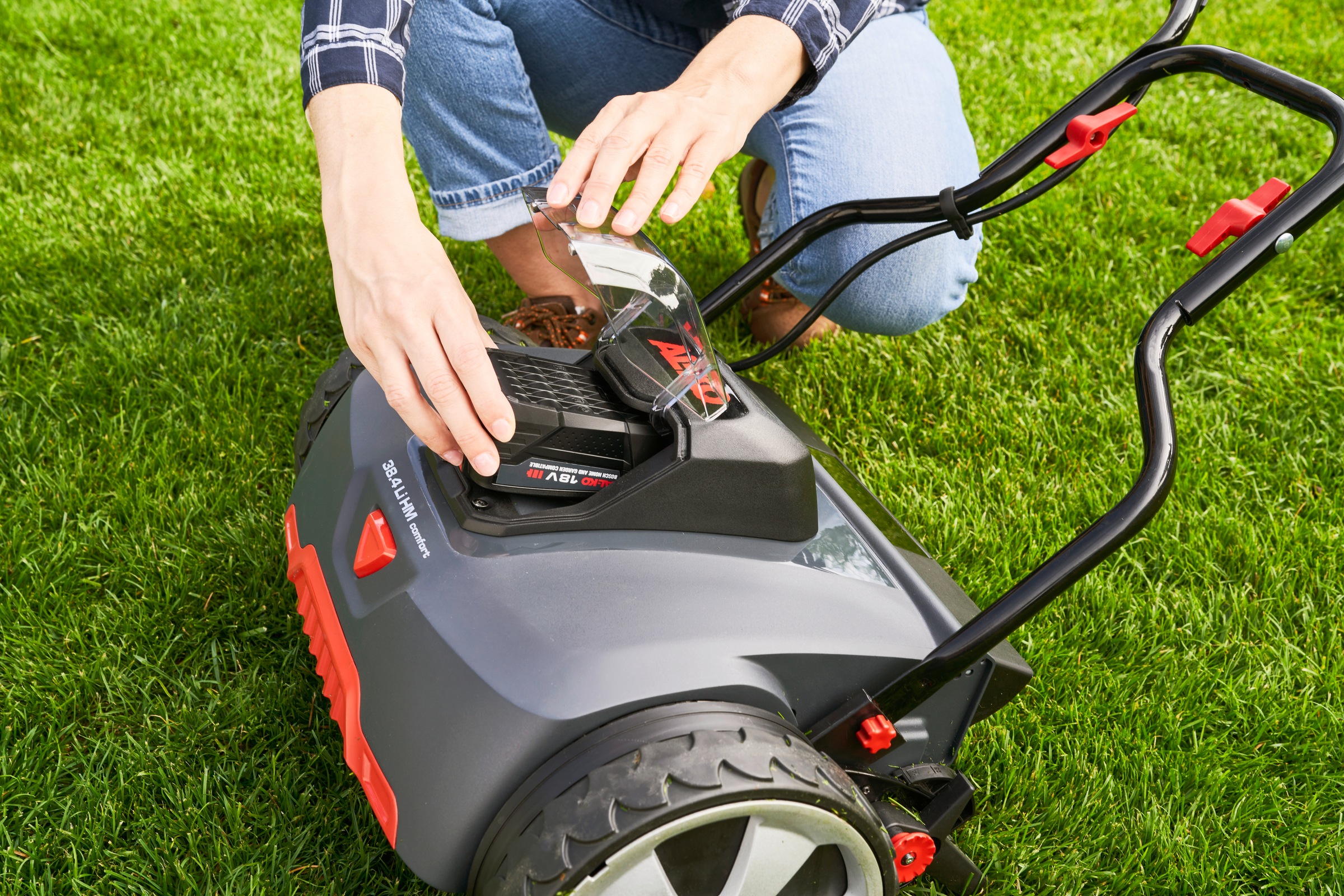 AL-KO Akkurasenmäher »Razor Cut 38.4 Li HM Comfort«, berühungslose Schneidtechnik, ohne Akku und Ladegerät