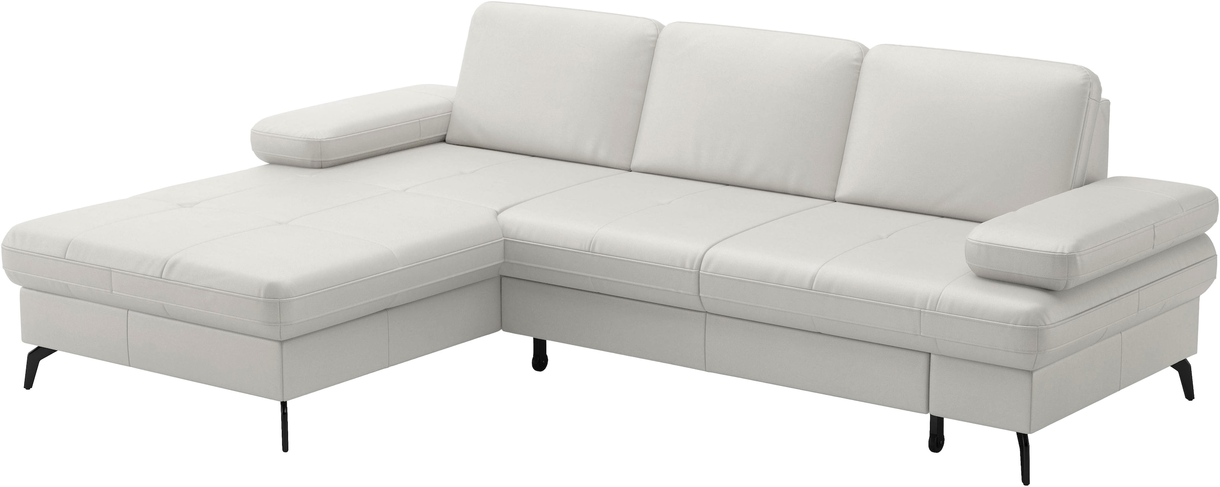 sit&more Ecksofa »Morris Jubi, Recamiere, Breite 247 cm« mit Armteilfunktion,, wahlweise mit Schlaffunktion