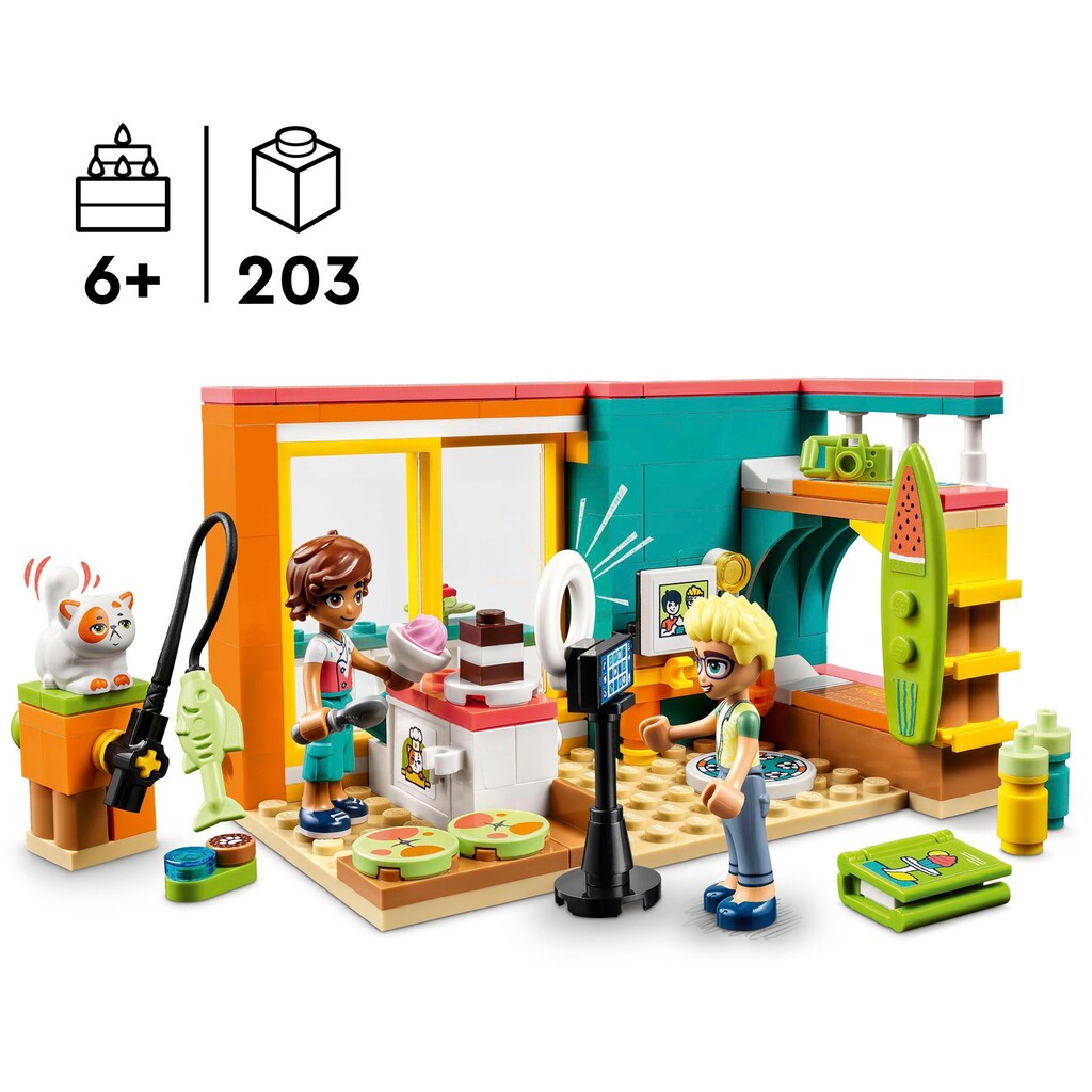 LEGO® Konstruktionsspielsteine »Leos Zimmer (41754), LEGO® Friends«, (203 St.)