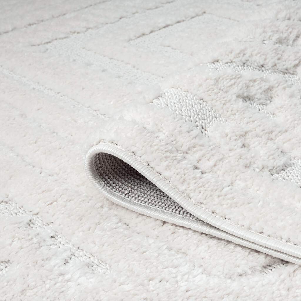 Carpet City Hochflor-Teppich »FOCUS777«, rechteckig, 20 mm Höhe, Boho-Teppich, Hochtief-Muster/ 3D-Effekt, für Wohnzimmer, Schlafzimmer