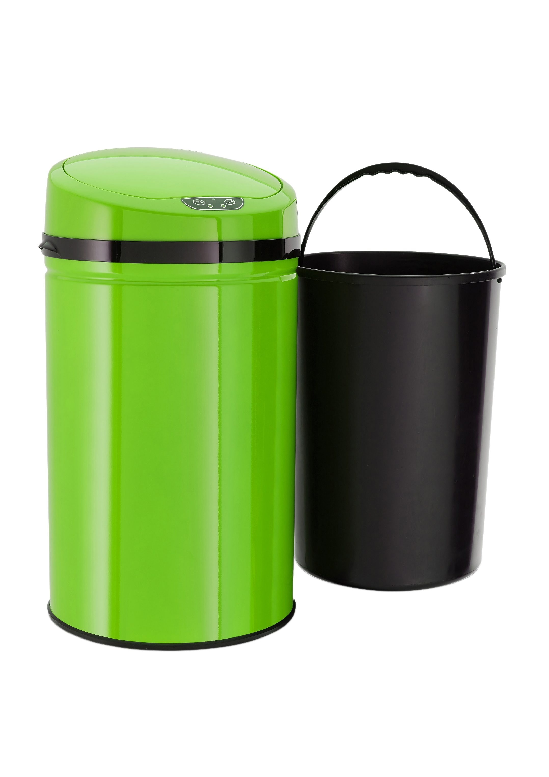 Automatischer Mülleimer 45 Liter Inox auf