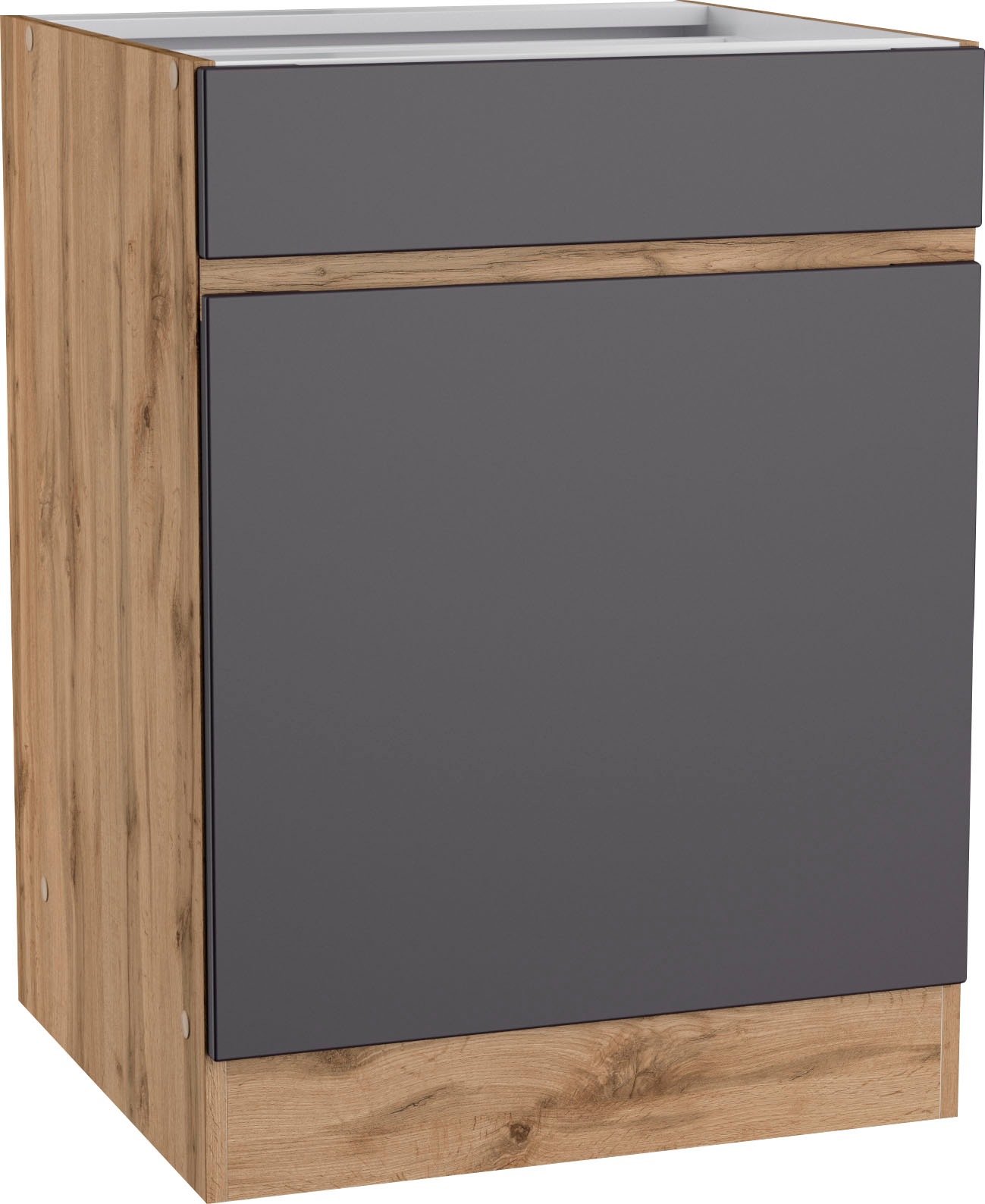 KOCHSTATION Unterschrank "KS-Riesa" Breite 60 cm, MDF-Fronten günstig online kaufen