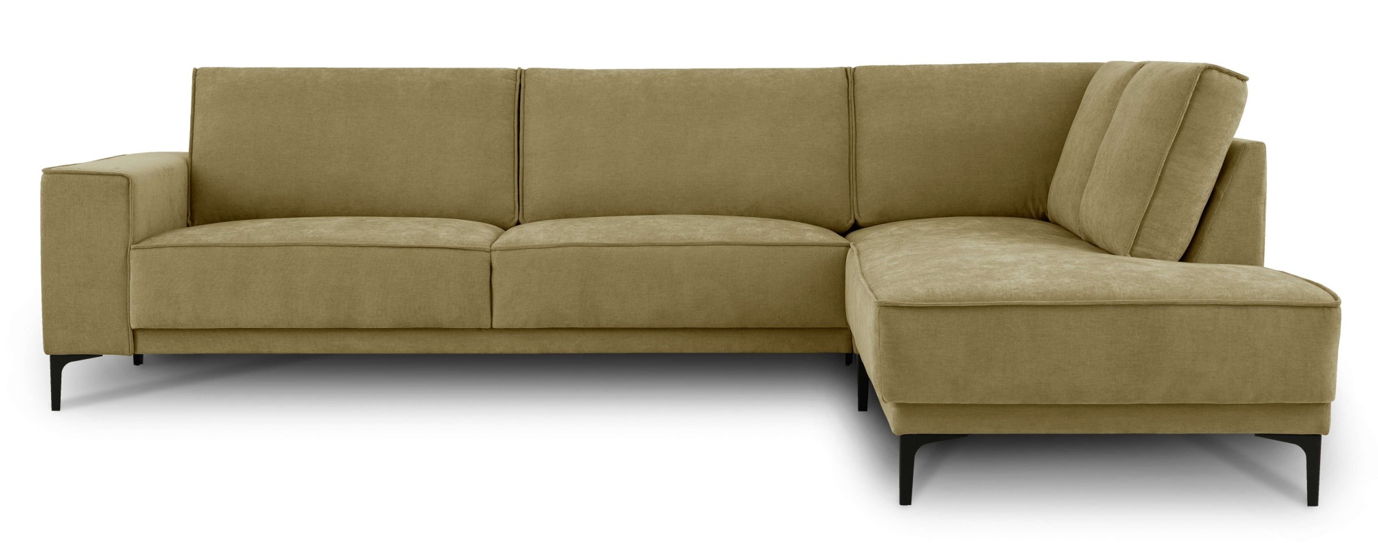 Places of Style Ecksofa »Polsterecke Oland, Struktur, Flachgewebe, Luxus-Mi günstig online kaufen