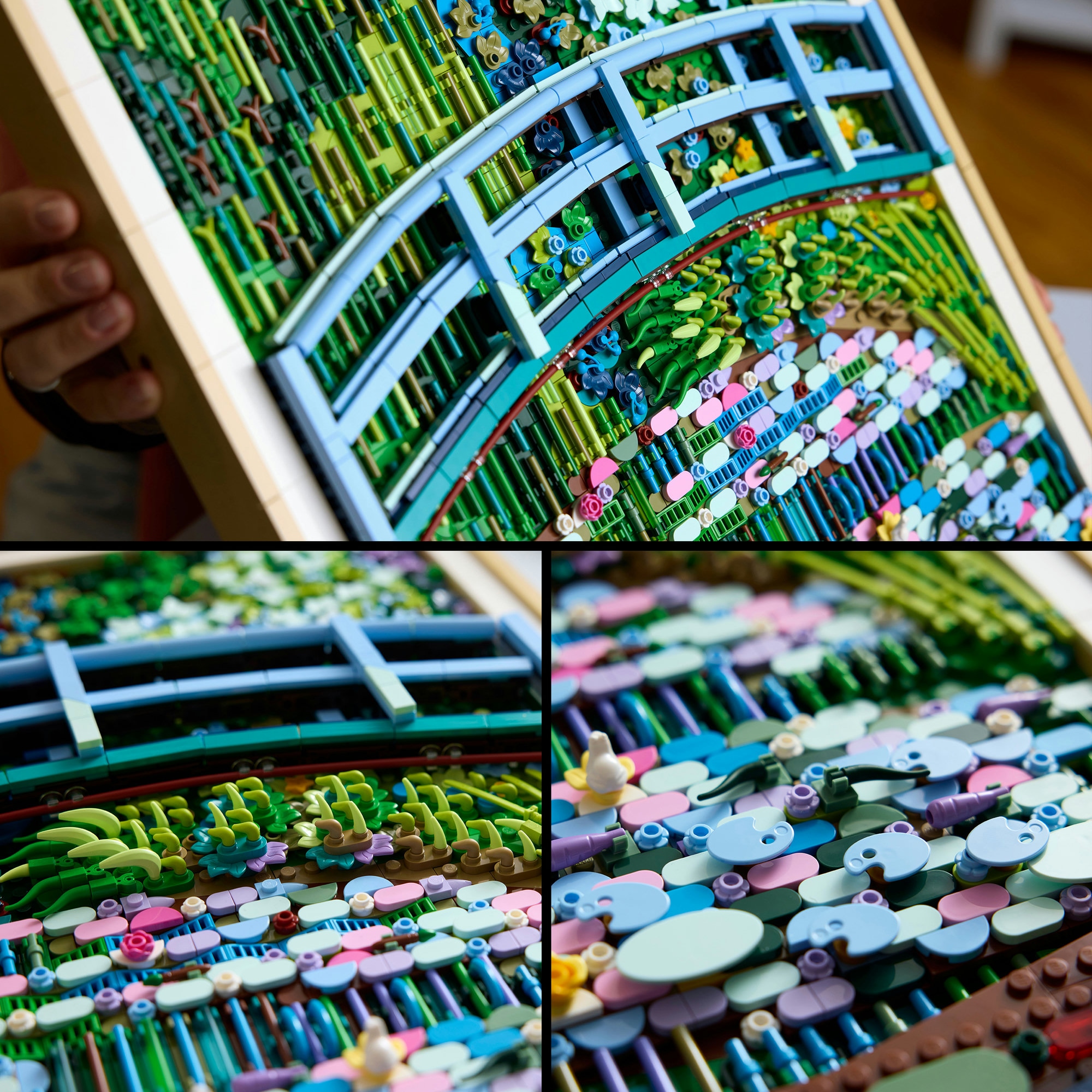 LEGO® Konstruktionsspielsteine »Claude Monet – Brücke über einen Seerosenteich (31220), LEGO ART«