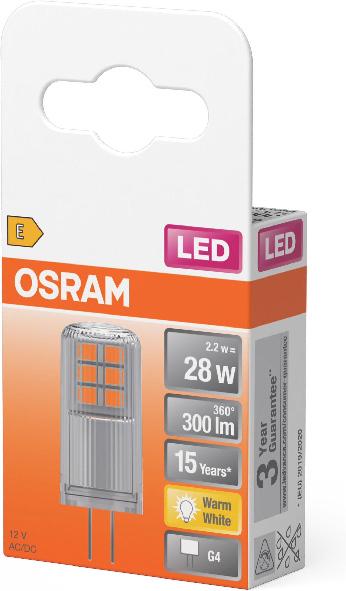 Osram LED-Leuchtmittel »LED PIN Lampe« G4 1 Stk. Warmweiß
