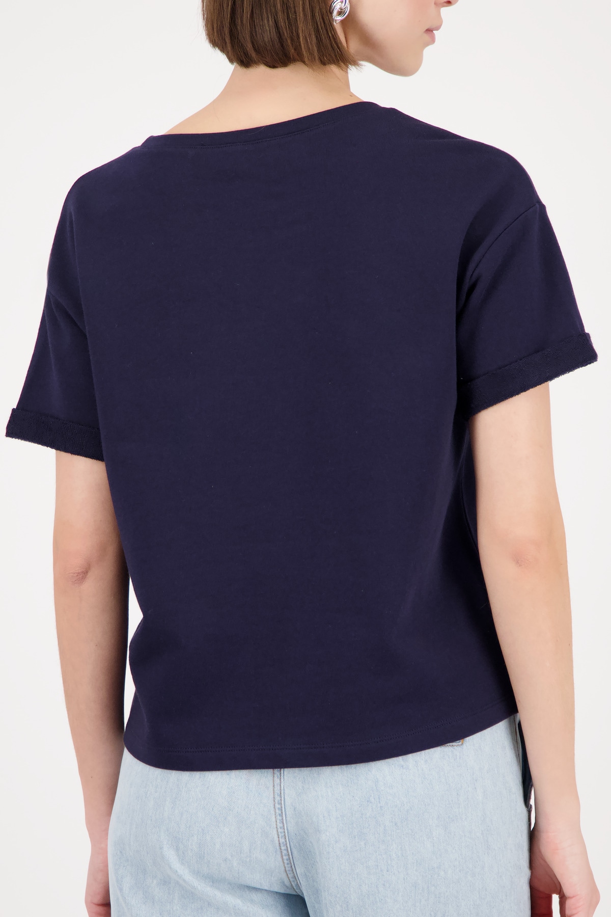 Monari Sweatshirt »Sweatshirt tonige Schrift«, Rundhalsausschnitt, bequeme Passform, Schmuck-Details
