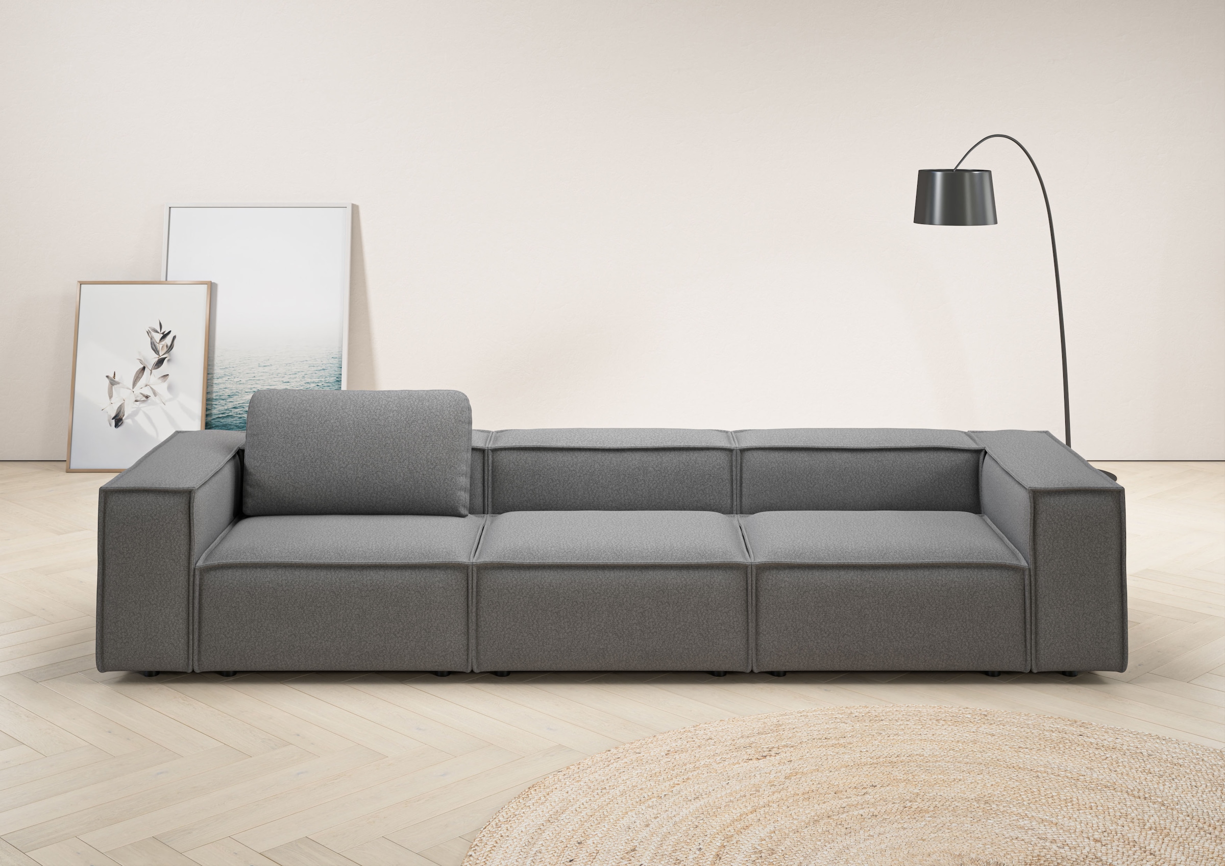 Home affaire 3,5-Sitzer »Watertown, modernes Big-Sofa XXL, 336 cm Breite, a günstig online kaufen