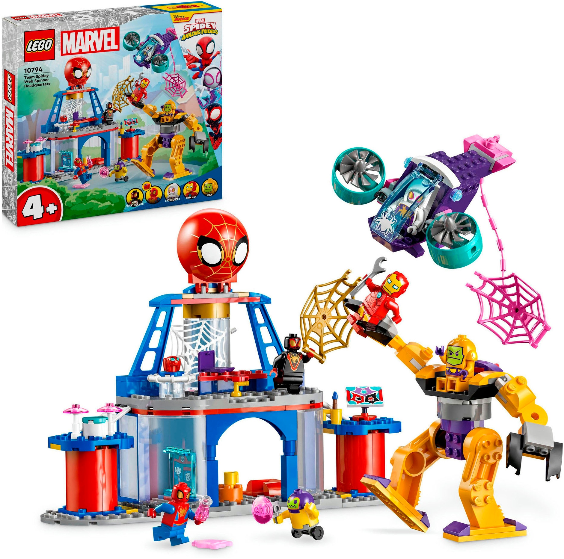 Konstruktionsspielsteine »Das Hauptquartier von Spideys Team (10794), LEGO® Spidey«,...