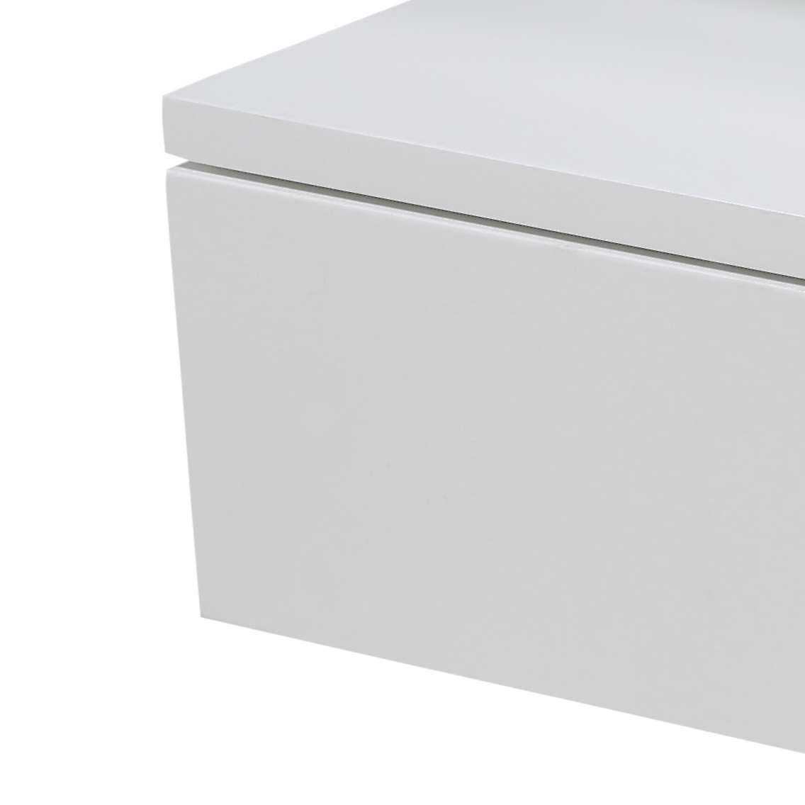 ACTONA GROUP Nachttisch »Ashlan Nachtkommode«, Nachtschrank, wandmontiert, 1 Schublade, 1 Fachboden, Metallschienen