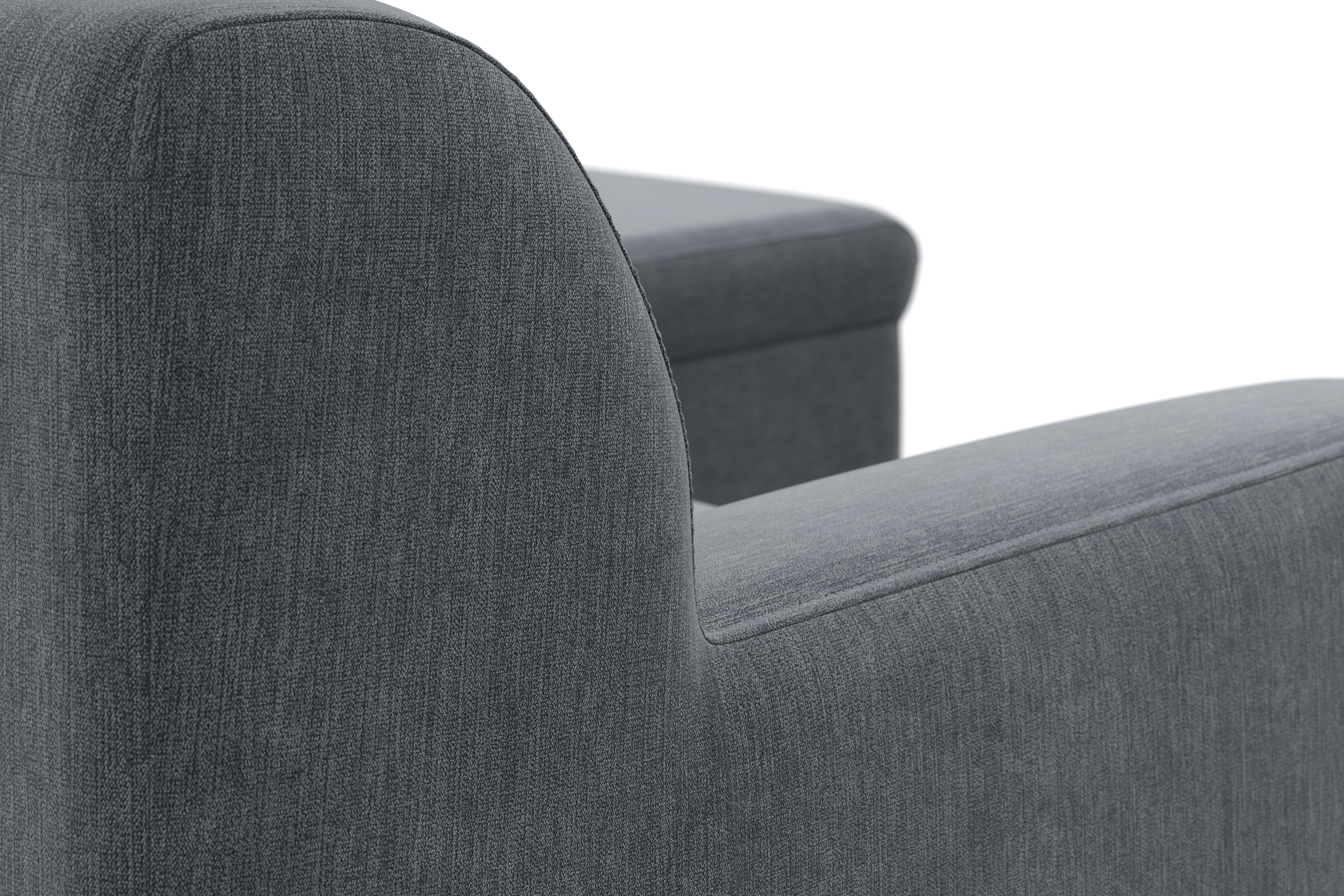 DOMO collection Ecksofa »Topper zeitlos elegant, kompakte Stellmaße, OTTOs Choice, L-Form«, mit Ottomane, wahlweise mit Schlaffunktion