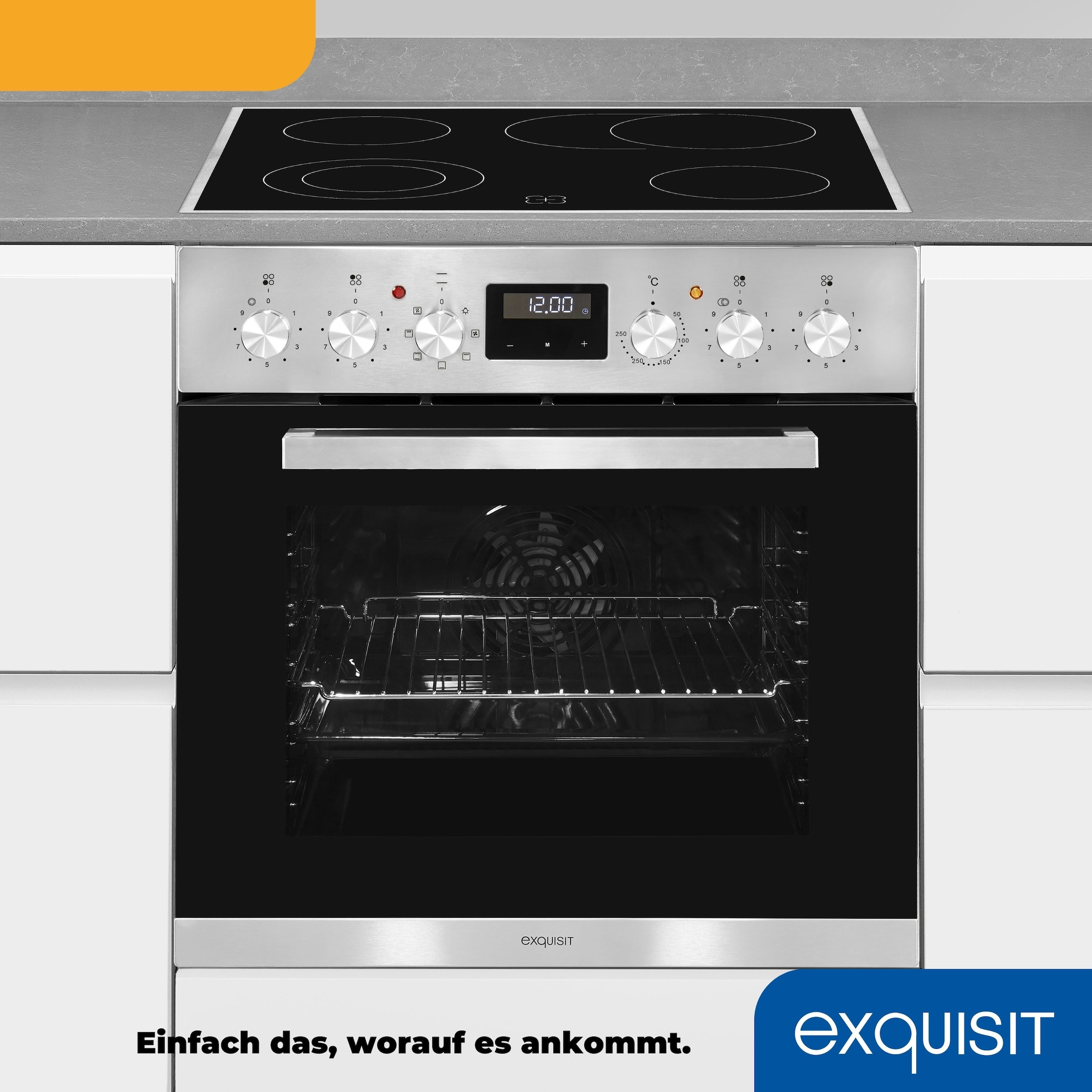 exquisit Elektro-Herd-Set »EHE157-2 URBZ«