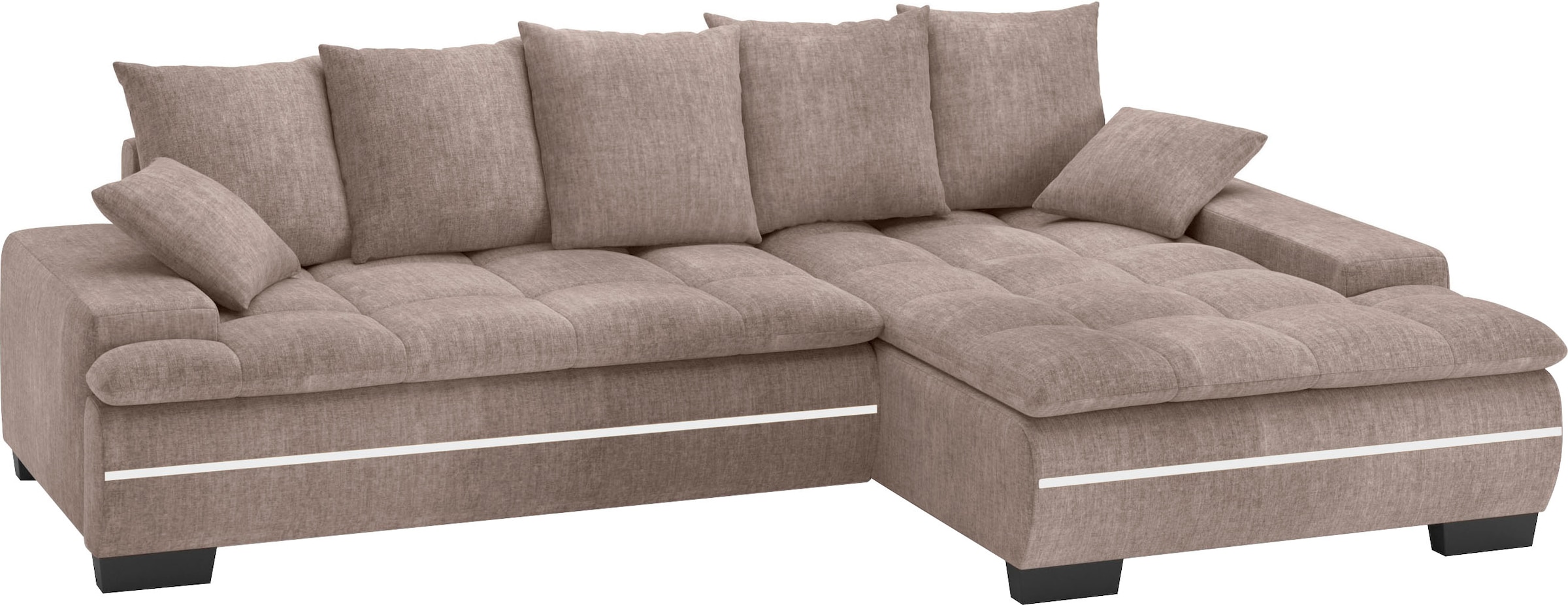 Mr. Couch Ecksofa »Haiti II, L-Form«, RGB-LED Beleuchtung, wahlweise mit Ka günstig online kaufen