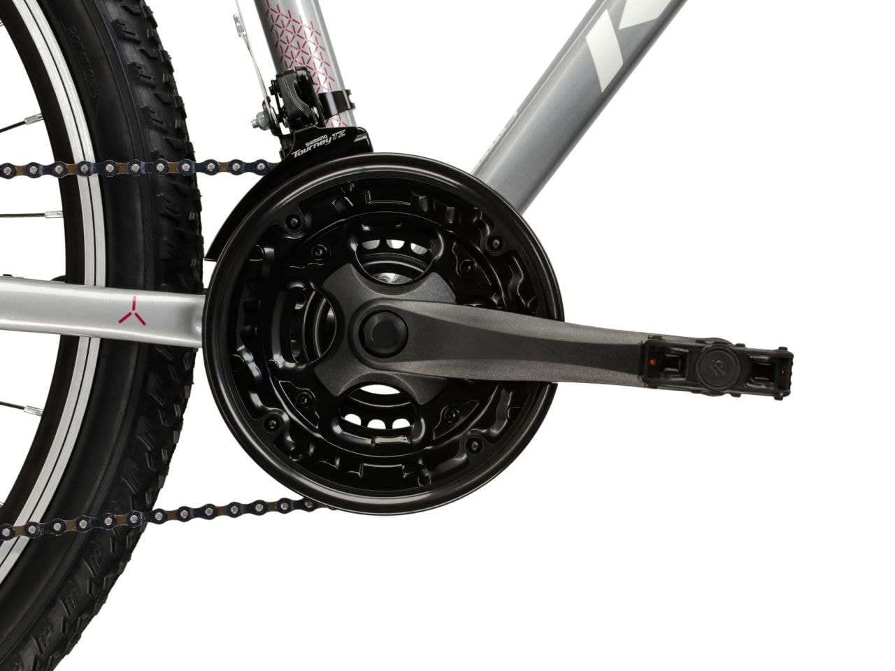 Kross Mountainbike »KROSS Mountainbike Hardtail 26" LEA 1.0 silberfarben 21 Gänge« 21 Gang Shimano TOURNEY TY300 Schaltwerk Kettenschaltung