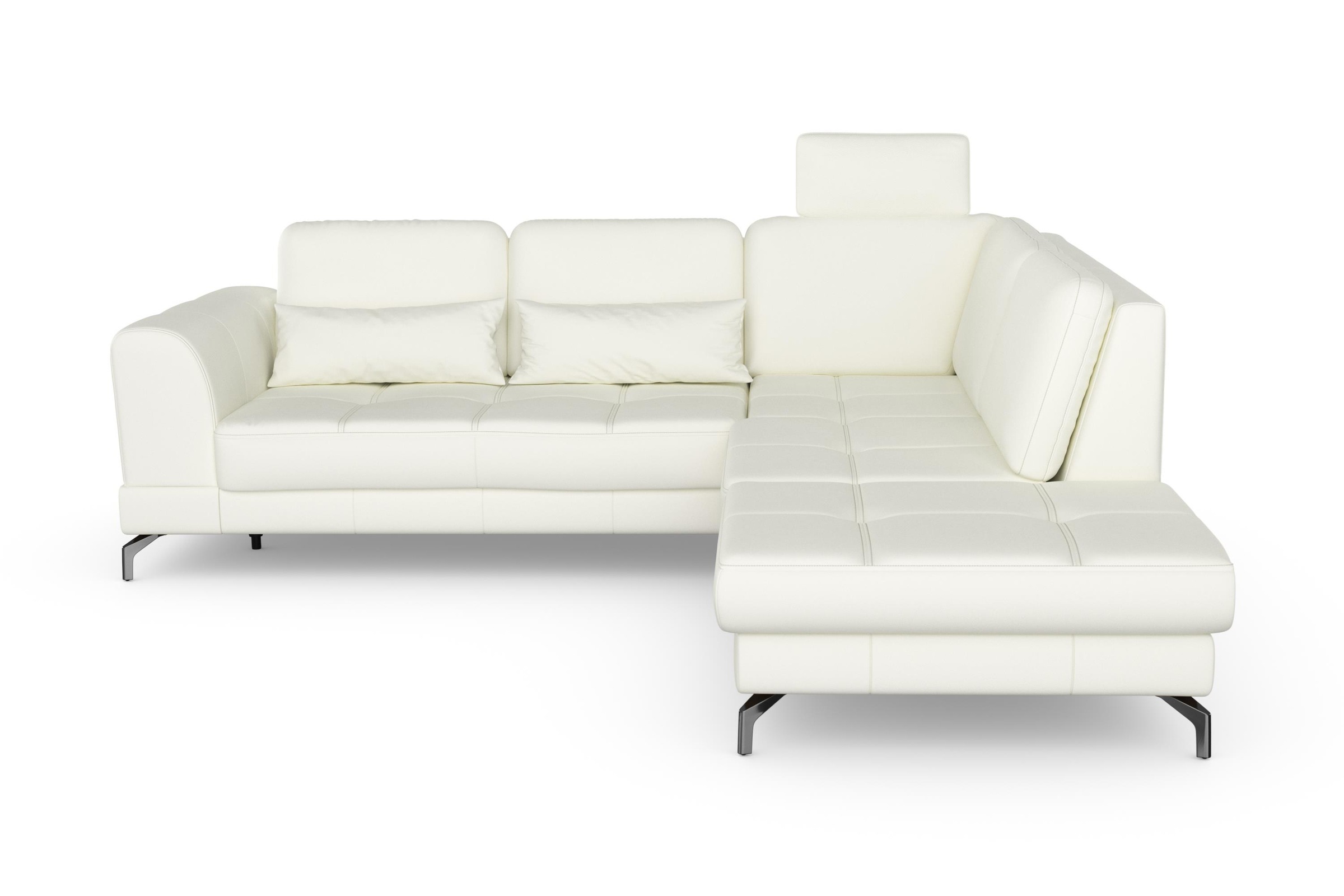 sit&more Ecksofa »Bendigo L-Form«, inklusive Sitztiefenverstellung, Bodenfreiheit 12 cm, in 2 Fußfarben
