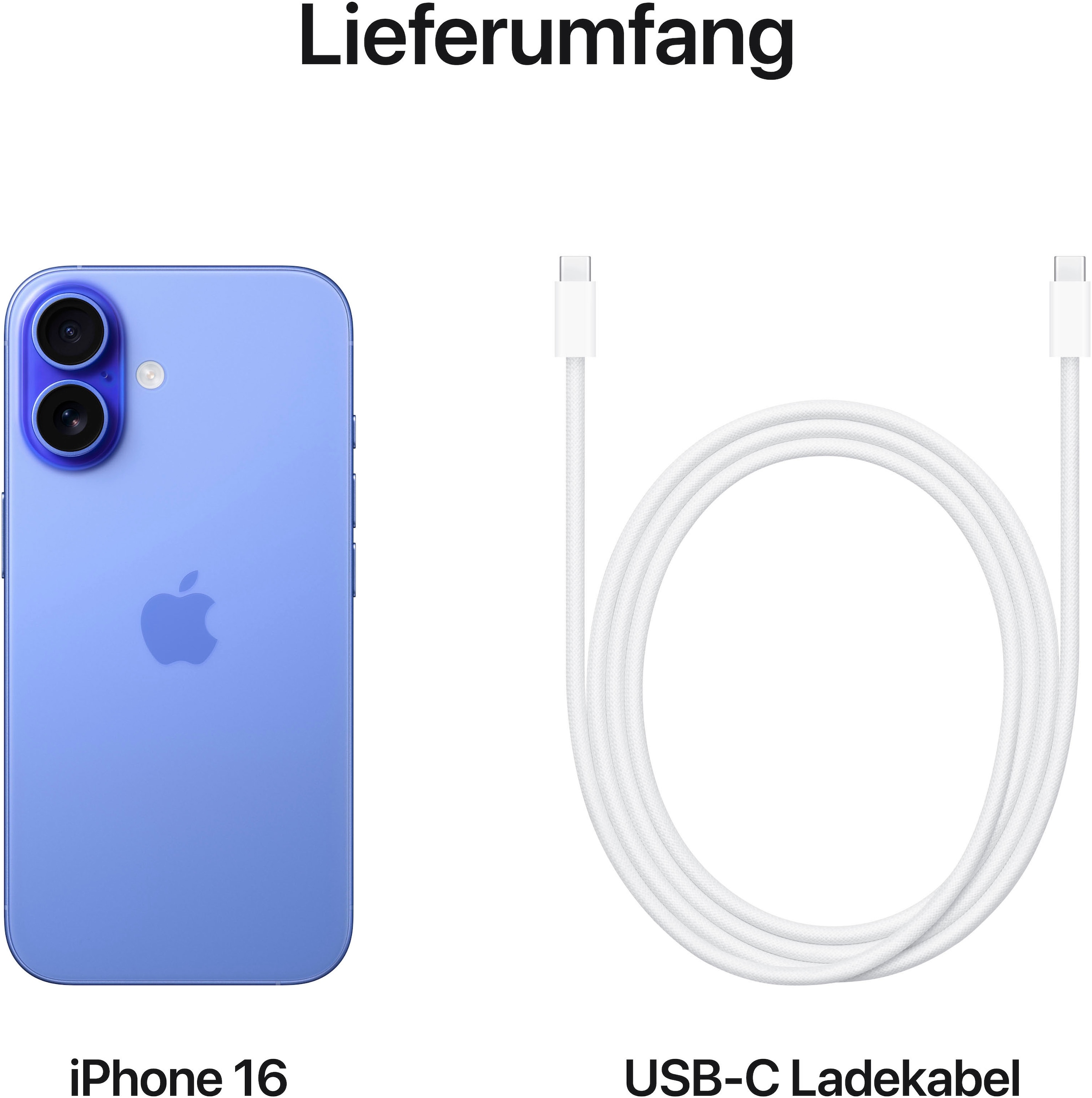 Apple Smartphone »iPhone 16«, Ultramarin