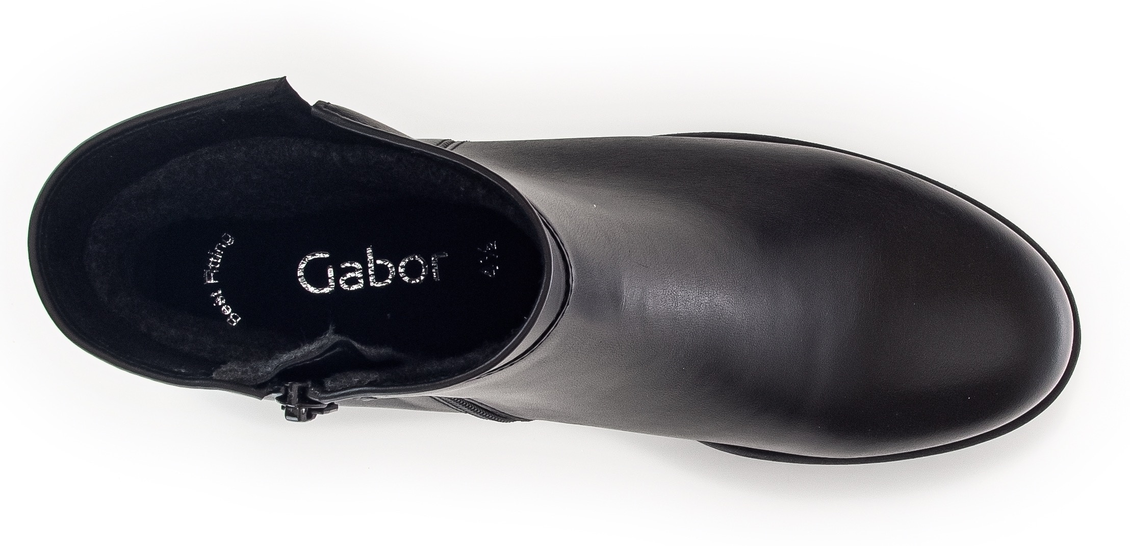 Gabor Stiefelette, Blockabsatz, Winterstiefel, Chunky-Boots mit Innenreißverschluss