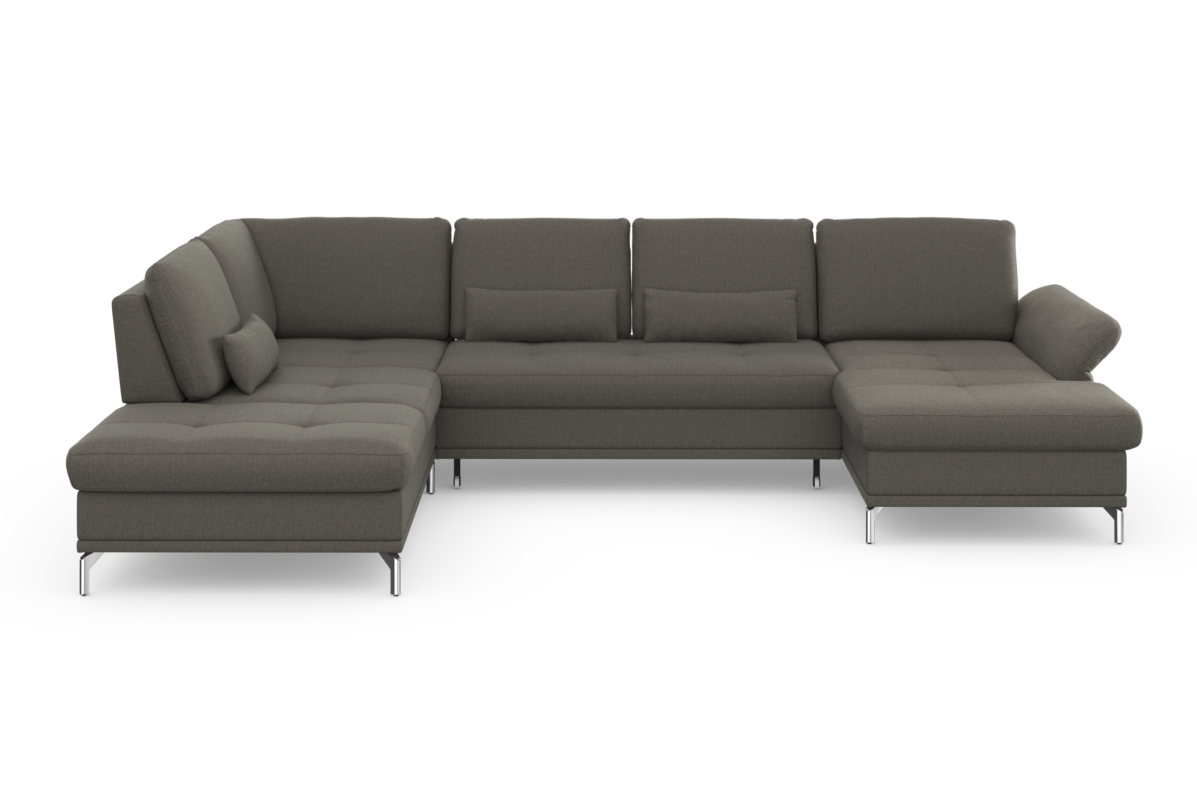 Home affaire Wohnlandschaft »Palm Beach U-Form« Federkern, mit Sitztiefenve günstig online kaufen