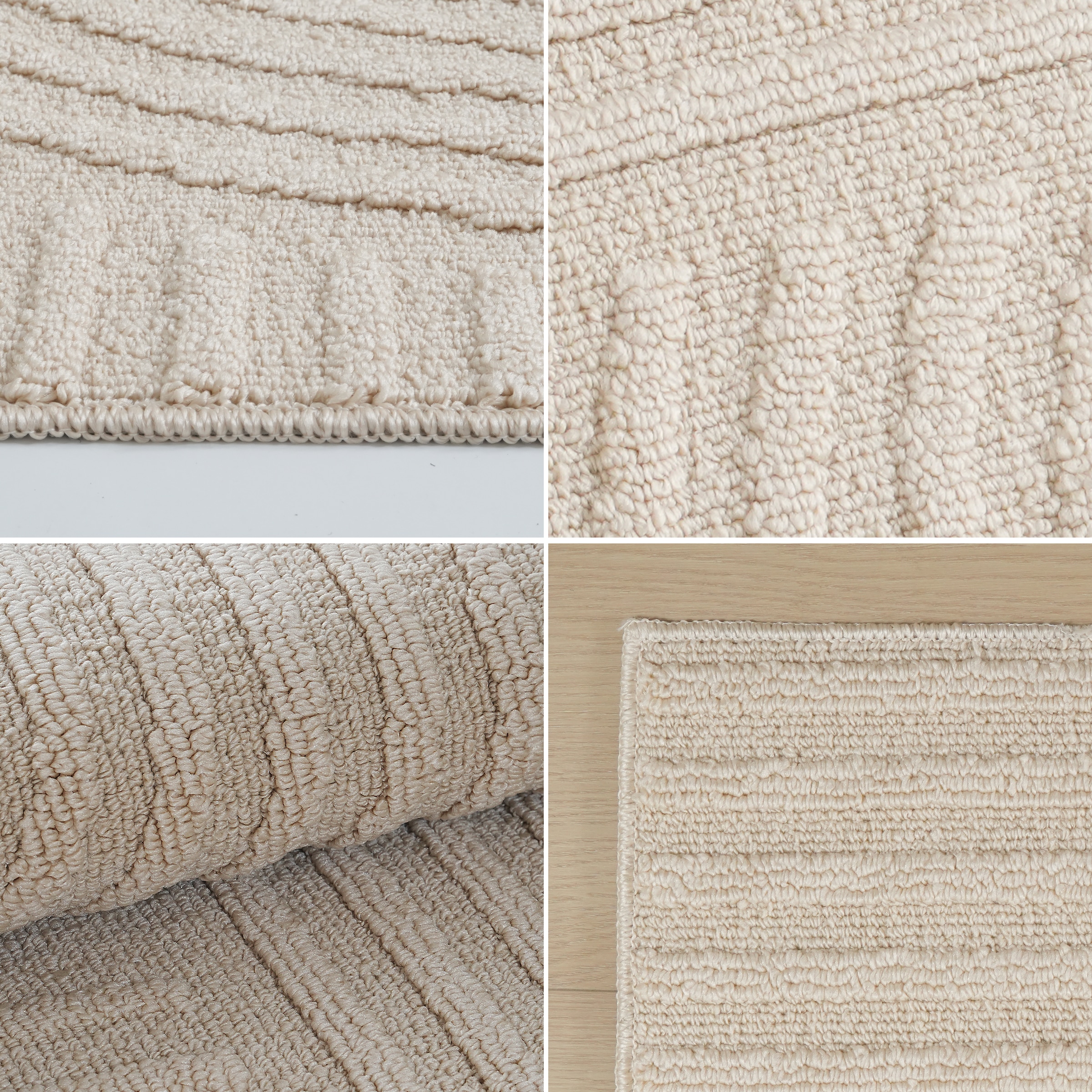 OTTO home Teppich »Jola, In- und Outdoor geeignet, Hoch-Tief-Design, Scandi« rechteckig 9 mm Höhe Hoch-Tief-Struktur, Zen, Wetterfest & UV-beständig, Balkon, Camping