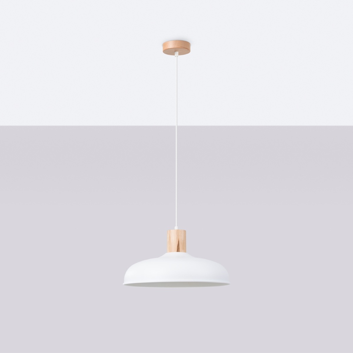 SOLLUX lighting Pendelleuchte »Pendelleuchte INDY Weiß«, 1 flammig, Leuchtm günstig online kaufen