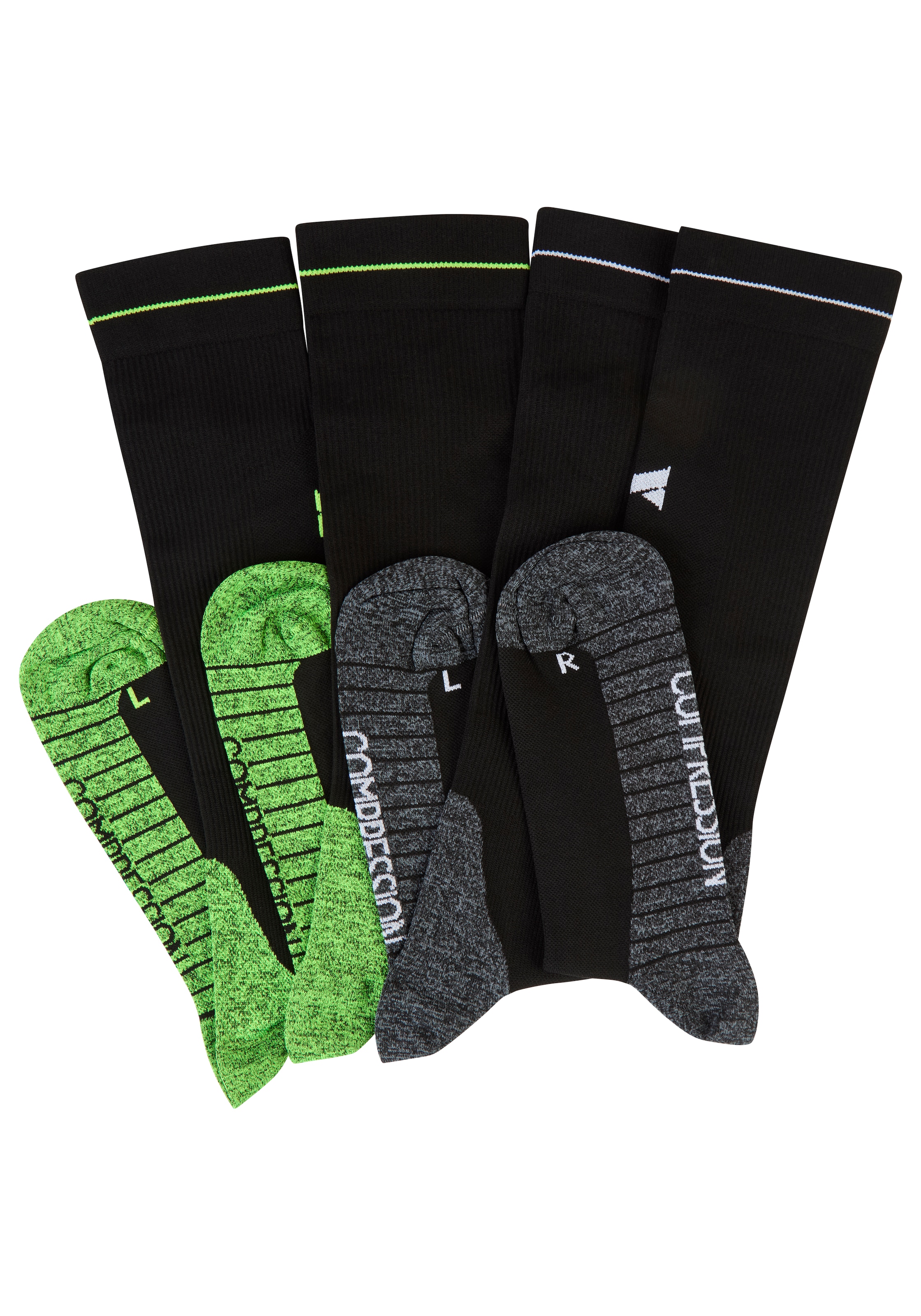 XTREME sockswear Kompressionsstrümpfe, (2), mit elastischer Rippstruktur