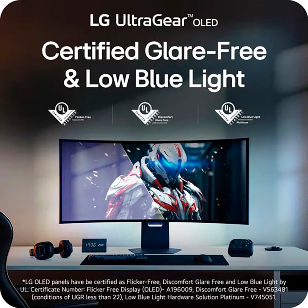 LG Curved-Gaming-OLED-Monitor »45GX950A«, 113 cm/45 Zoll, 5120 x 2160 px, 5K2K, 0,03 ms Reaktionszeit, 165 Hz