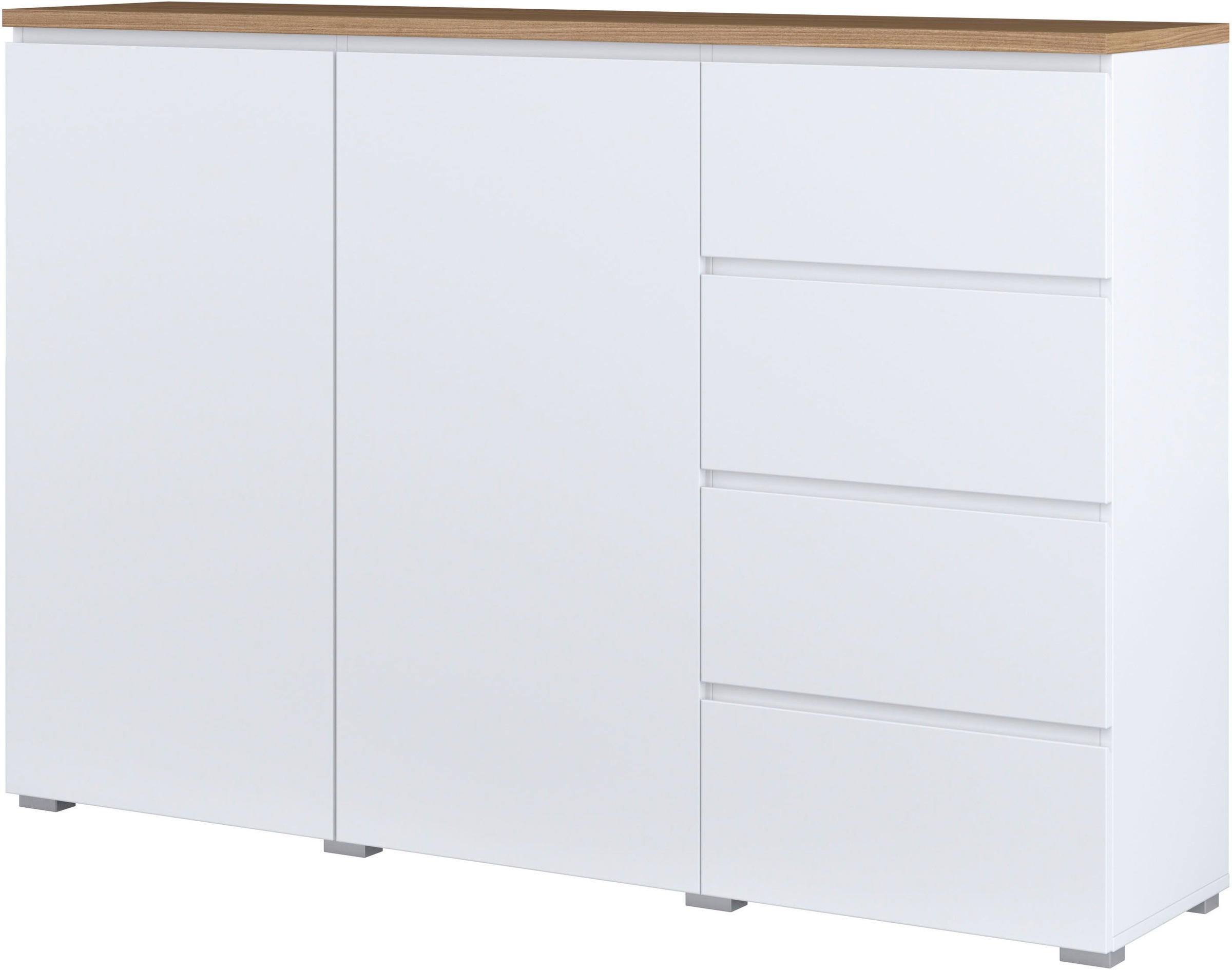INOSIGN Highboard »Modo, Breite 150 cm, moderne grifflose Kommode 2Türen/4 günstig online kaufen