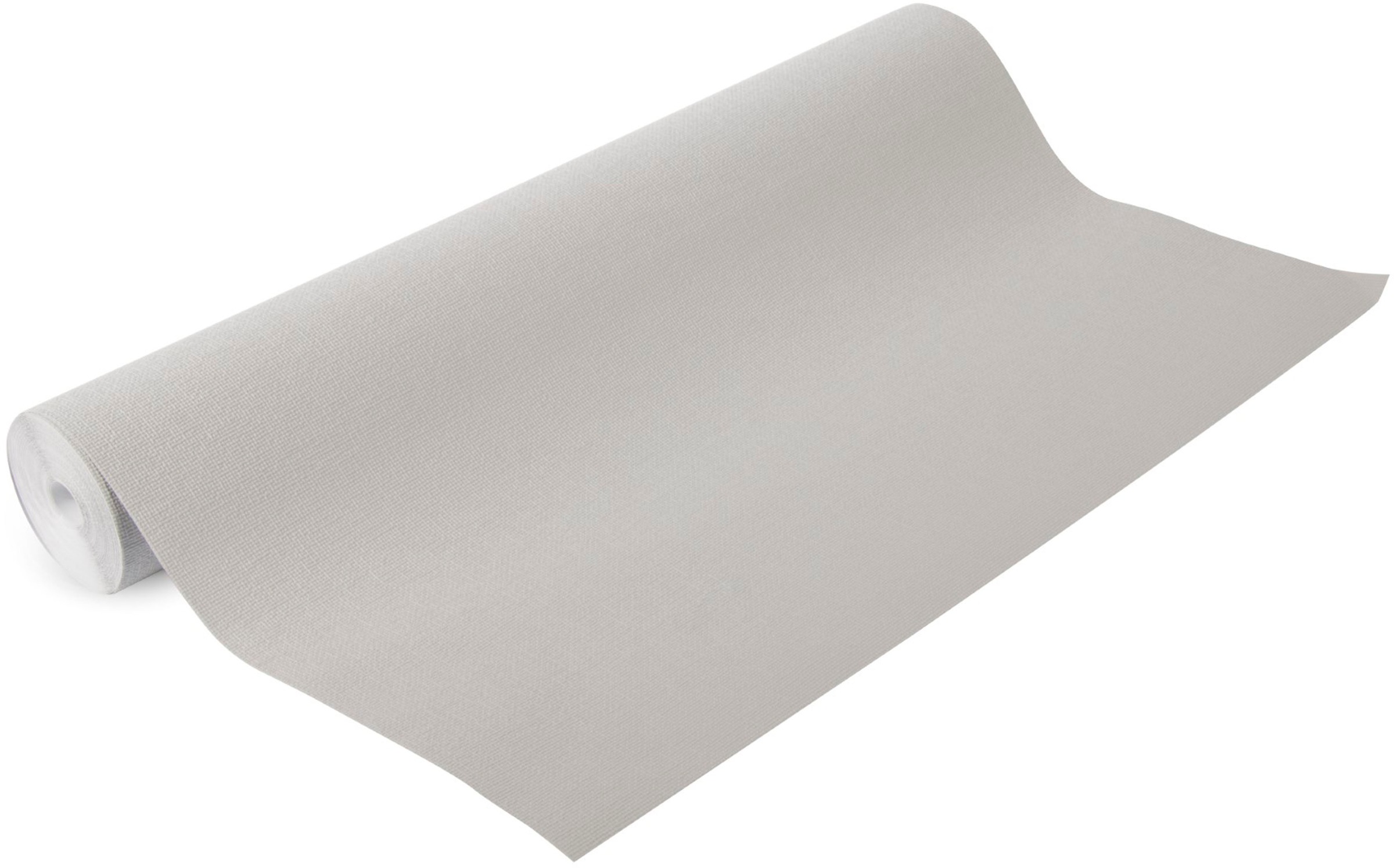 Superfresco Easy Vliestapete »Textil Uni« uni aufgeschäumt Grau - 10m x 52 cm