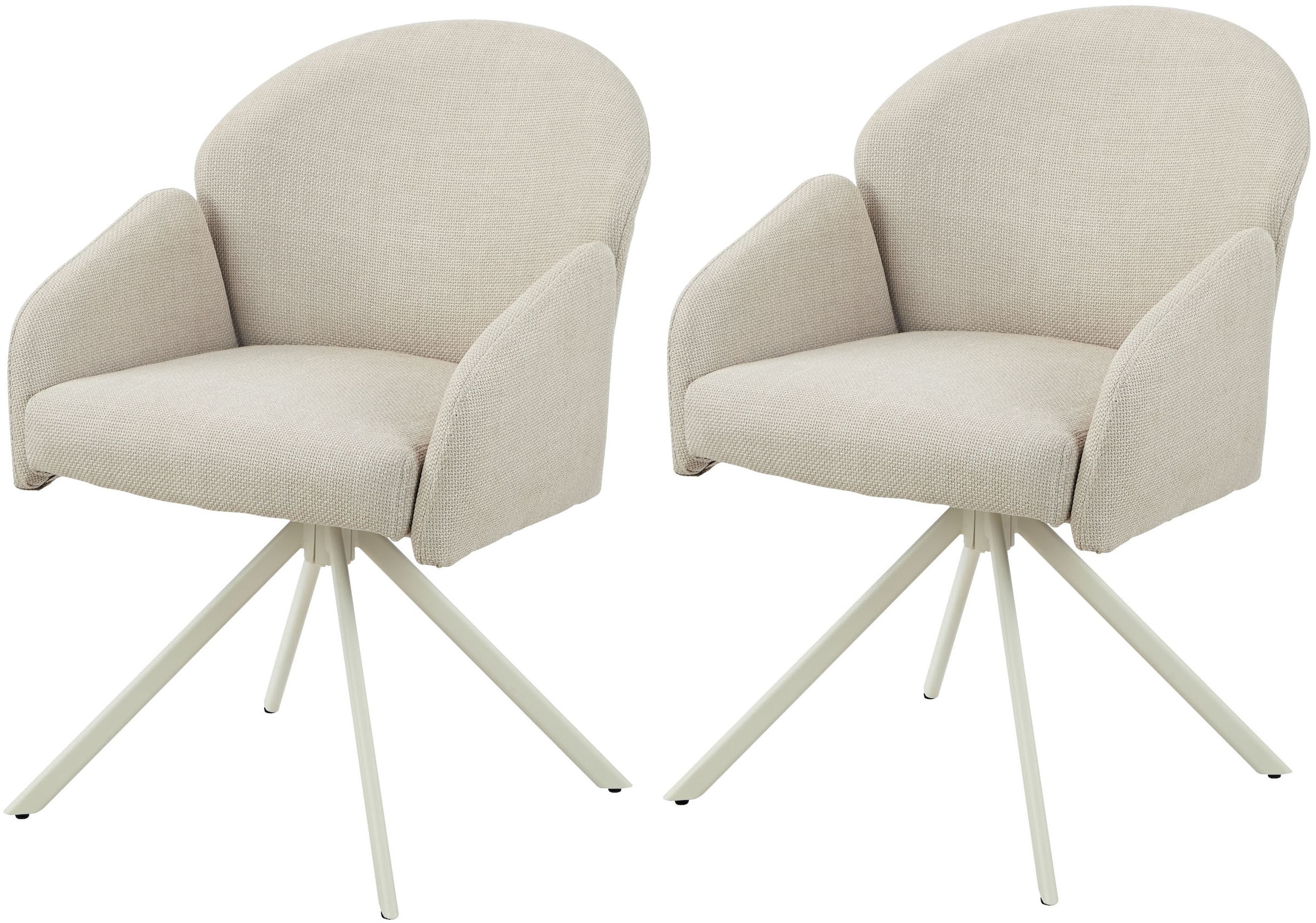 HELA Armlehnstuhl »HOLLY« (Set) 2 Stk.360° drehbar, Armlehnen, Gestell ange günstig online kaufen