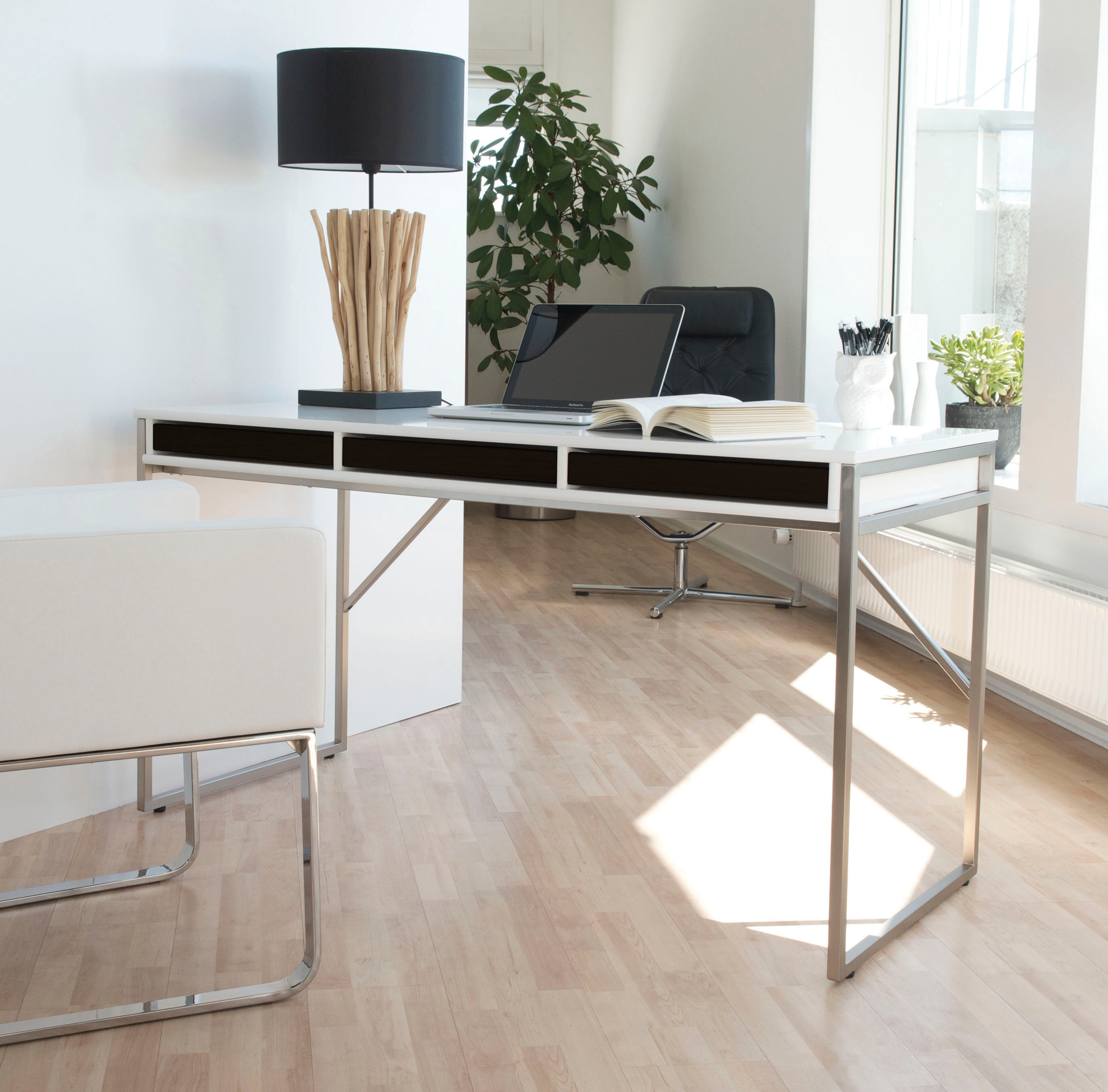 Hammel Furniture Schreibtisch »Mistral Bürotisch, Designmöbel Gestell, Tisch, mit B: Arbeitstisch, 137,4 cm, Computertisch«, Raten auf kaufen