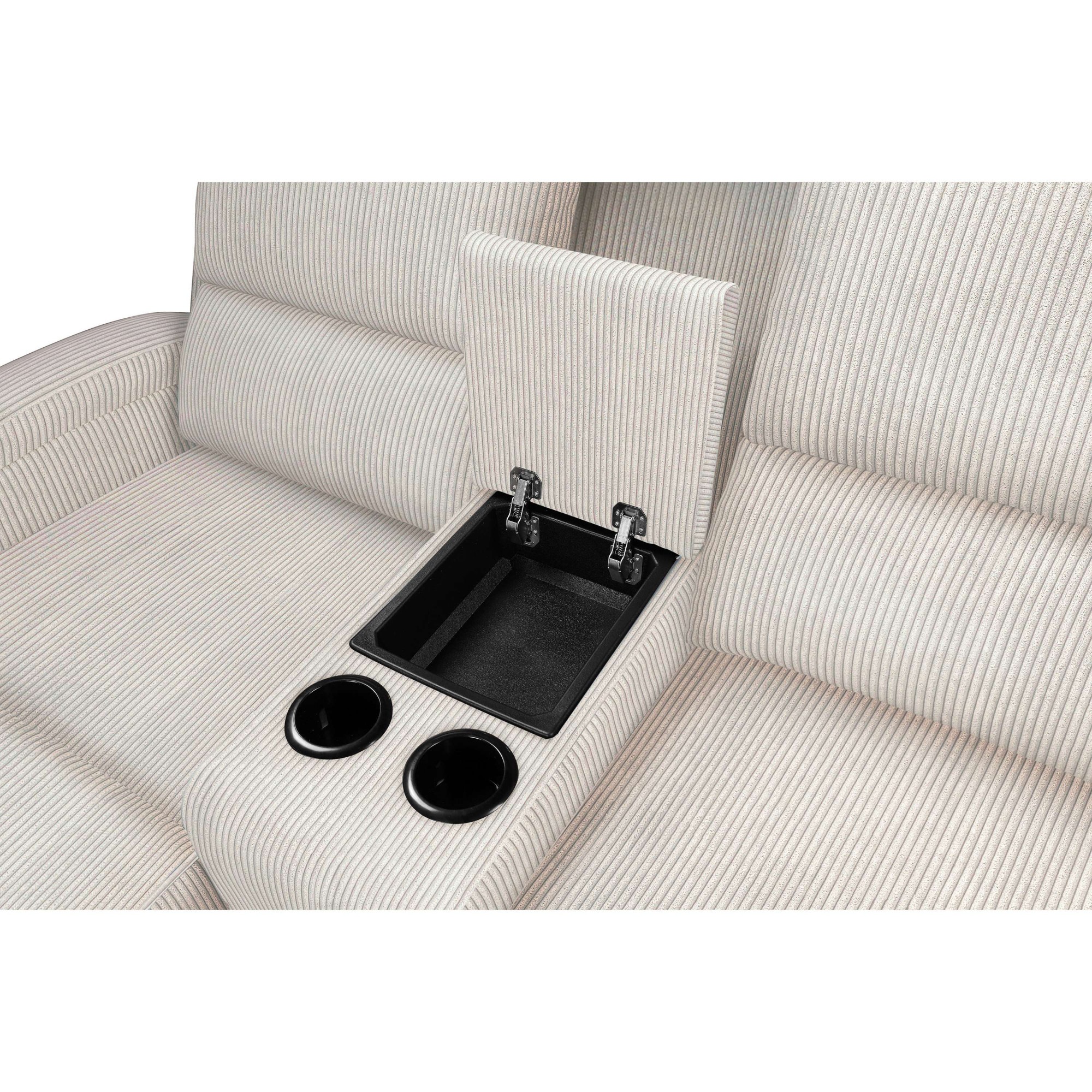 Home affaire Ecksofa »NAPORI Multimediasofa, 3er Kinosessel XXL, L-Form, Cord«, Kinosofa mit Relaxfunktion, Getränkehalter, Staufach und Staukasten
