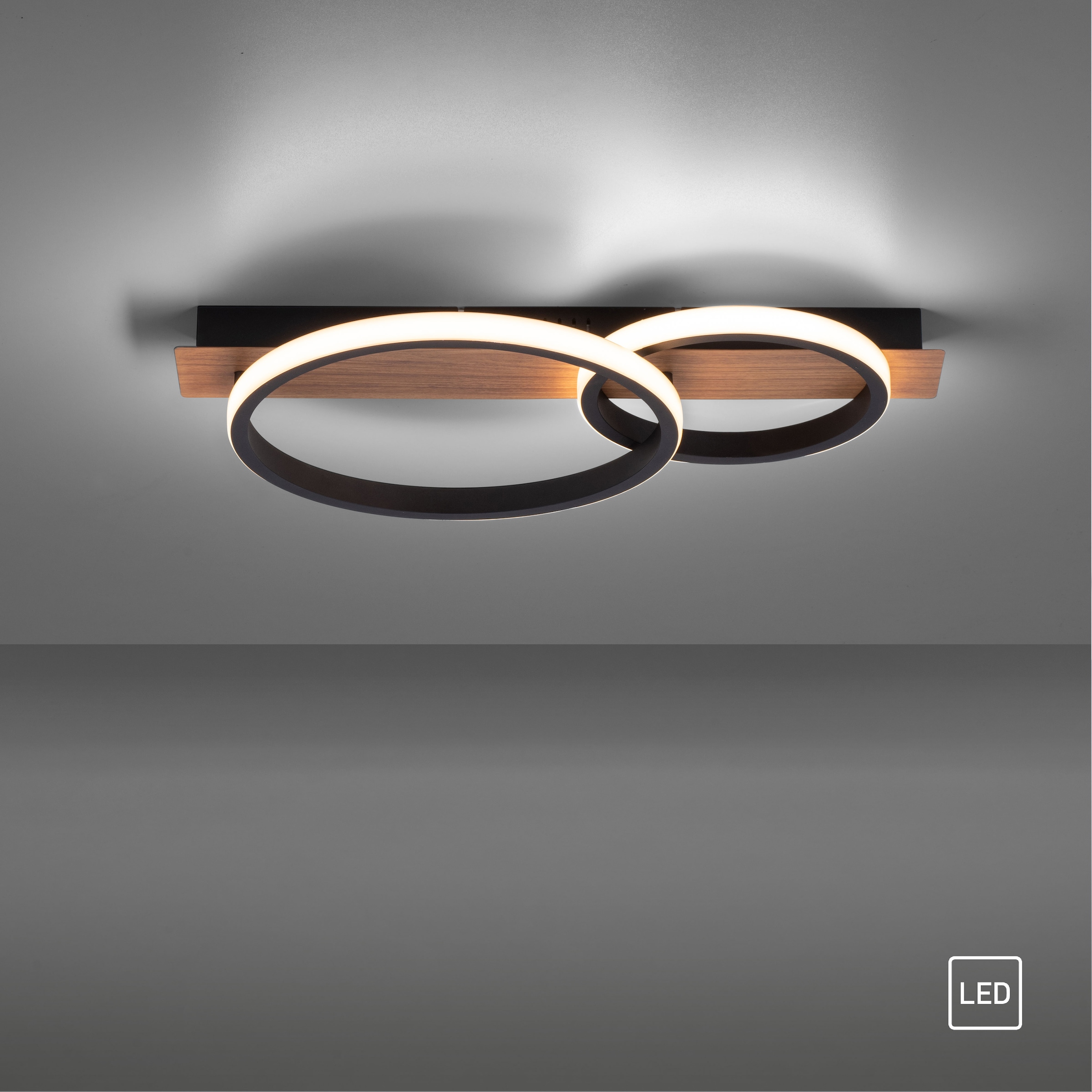 LED 1 »Molay«, Dekor affaire kaufen Deckenlampe Licht, Deckenleuchte warmweißes online flammig-flammig, Home Holz