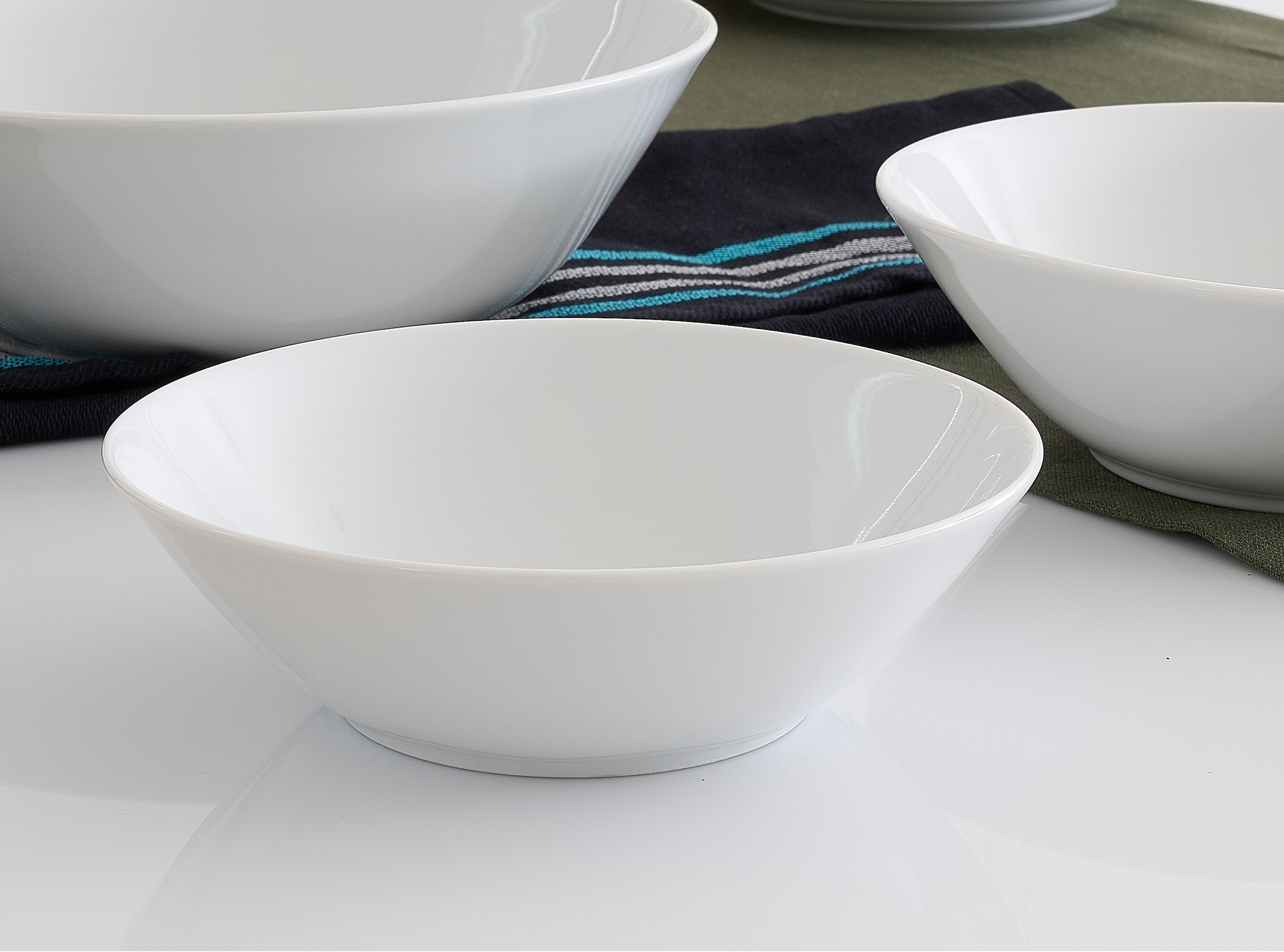 Retsch Arzberg Schale »Schüssel HEIKE WEISS 19 cm, Set 6-tlg. für 6 Personen, rund Porzellan«, 6 tlg., aus Porzellan, Mittelgroße Schalen für 6 Personen - unsere Allrounder für jeden Tag -