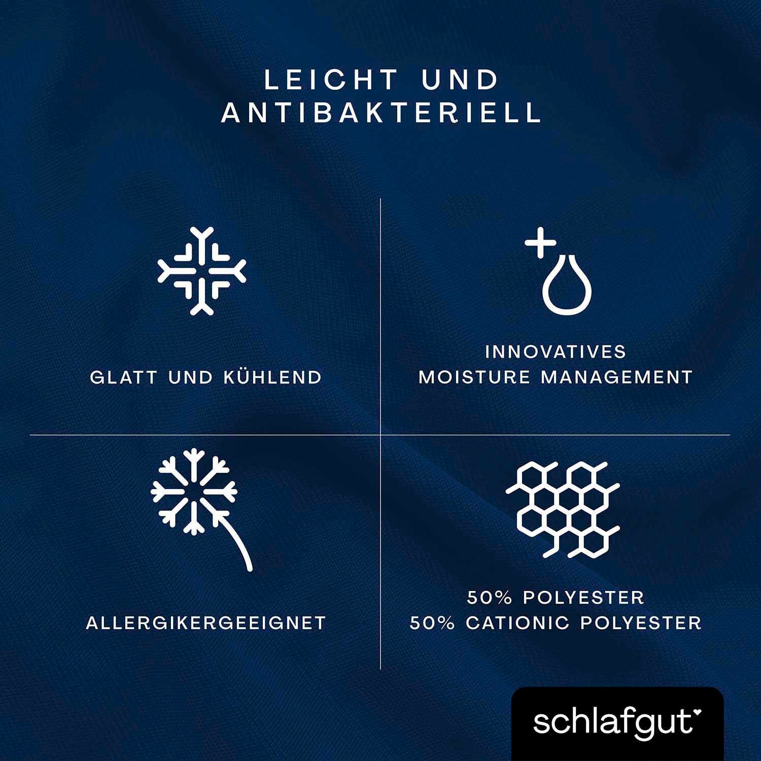 Schlafgut Spannbettlaken »Cool Contact«, 100% gekämmte Mikrofaser