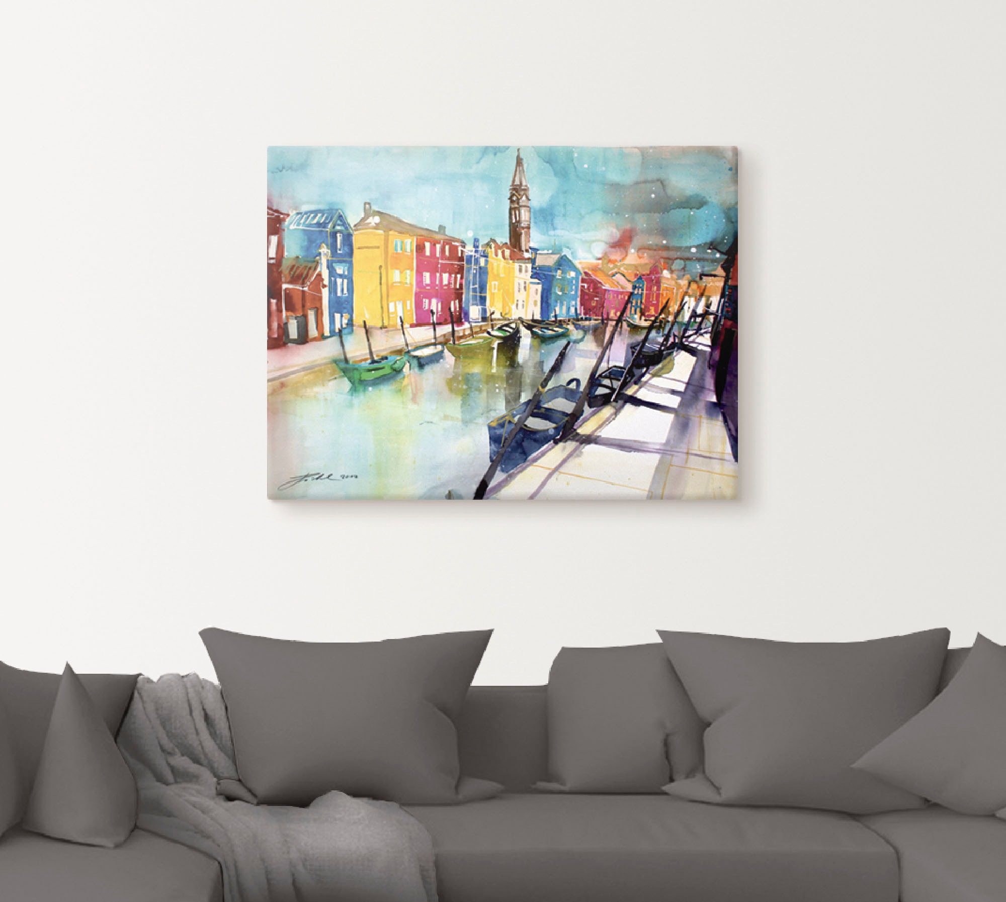 Artland Wandbild »Venedig« Italien 1 Stk. tlg. als Alubild, Outdoorbild, Le günstig online kaufen