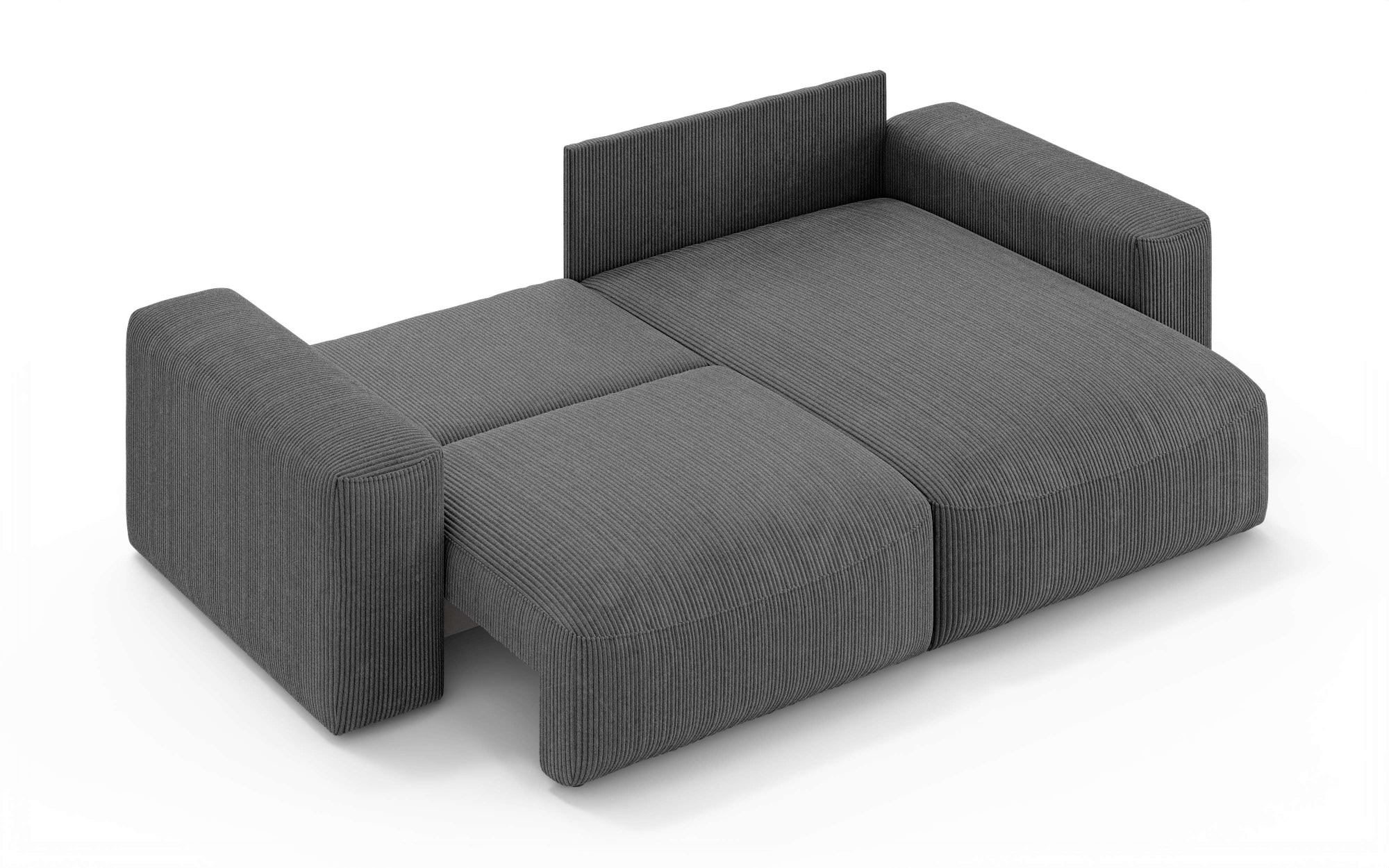 OTTO home Ecksofa »MATTS Schlafsofa mit Bettkasten, Maße B/T/H: 265/159/89 cm«, L-Form mit Recamiere rechts oder links, hoher Sitzkomfort