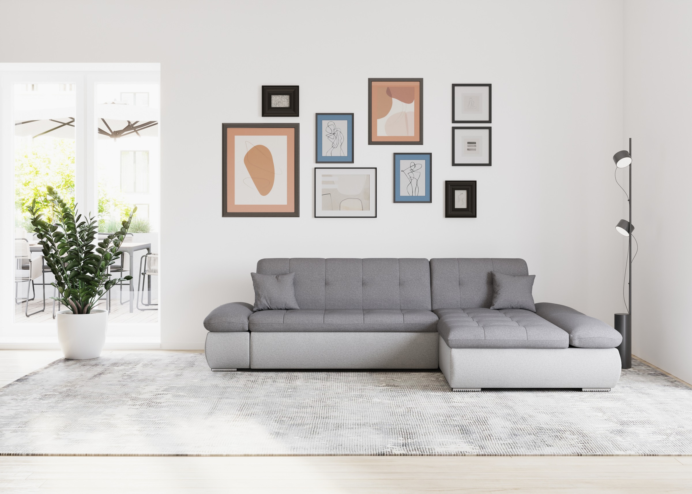 DOMO collection Ecksofa »Moric, L-Form, XXL-Sofa - Breite 300cm«, wahlweise günstig online kaufen