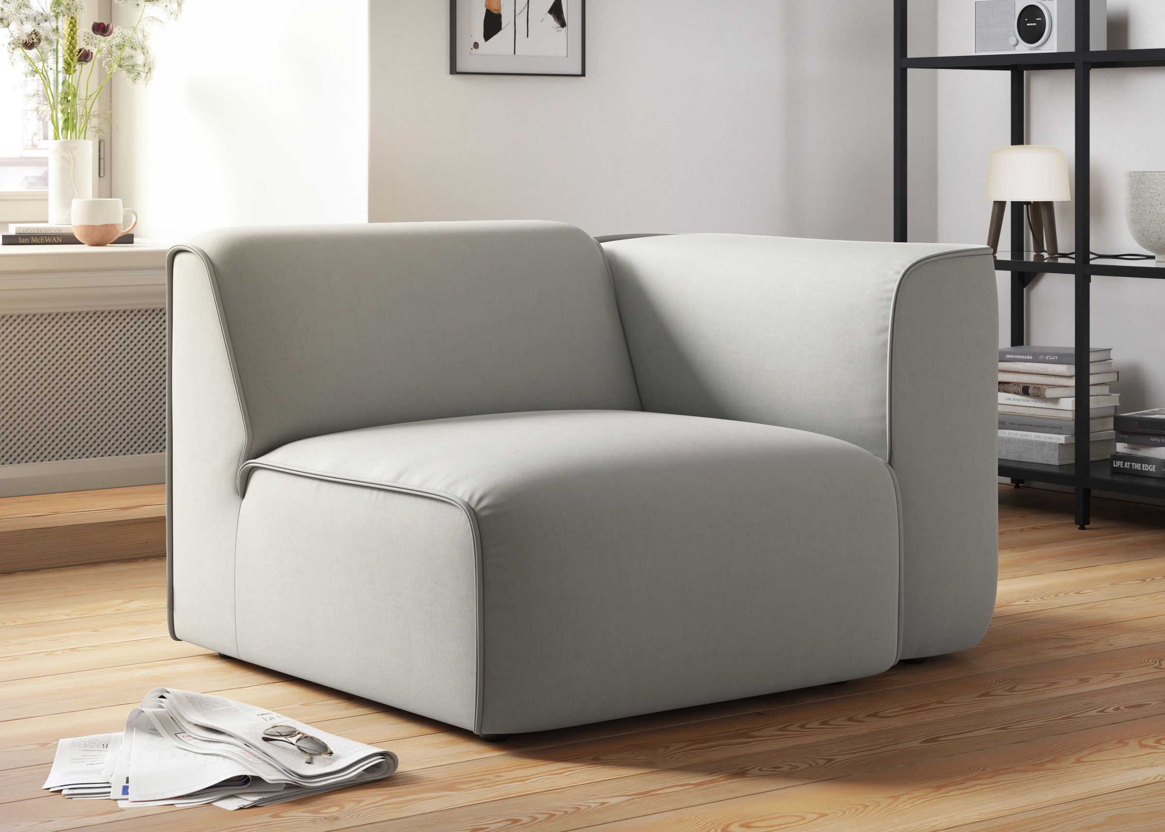 RAUM.ID Sessel »Merid Sofa-Eckelement, Maße B/T/H: 109/97/46 cm«, als Modul günstig online kaufen