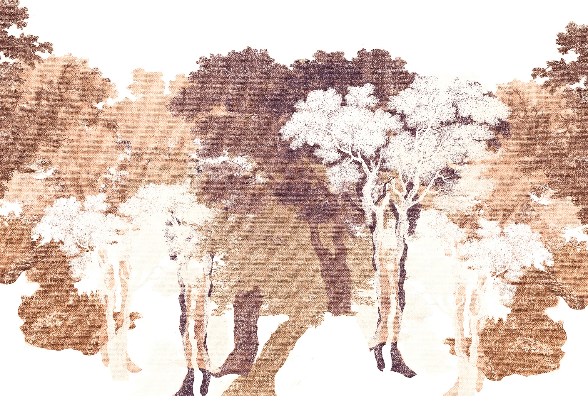 Architects Paper Fototapete »Atelier 47 Forest Blot 2« Wald glatt Vlies, Wa günstig online kaufen