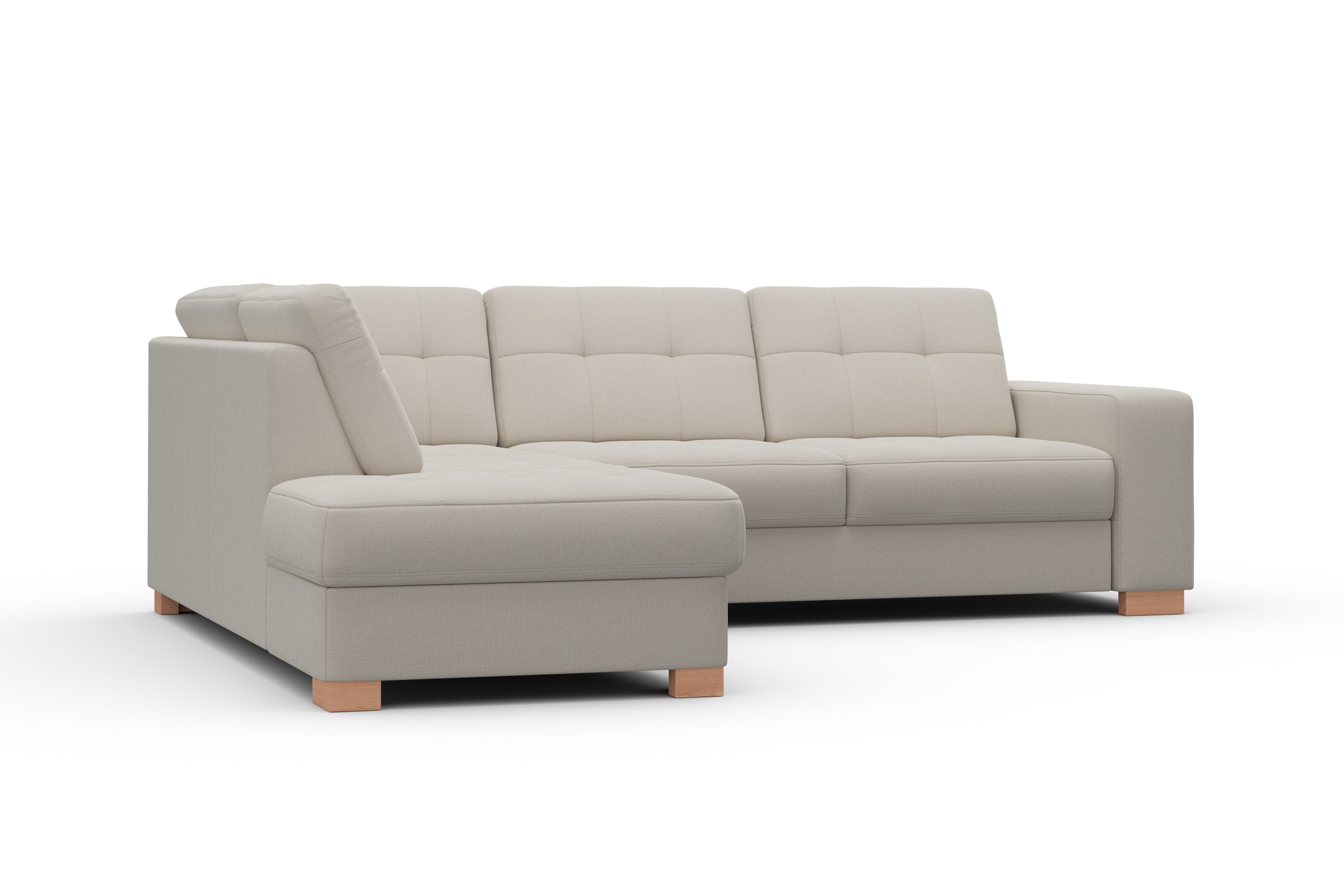 sit&more Ecksofa »Quincy L-Form«, wahlweise mit Bettfunktion und Bettkasten