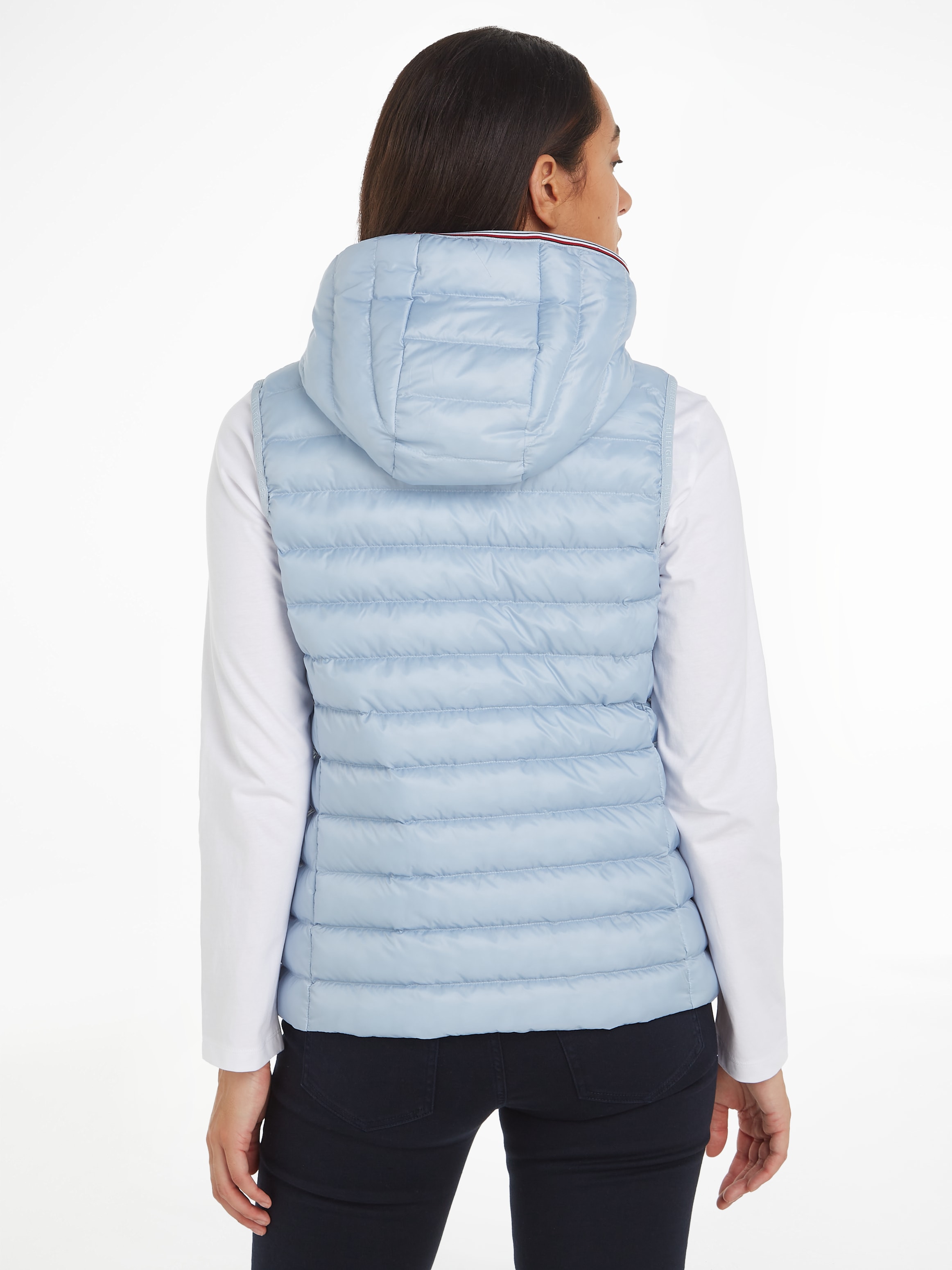 Tommy Hilfiger Steppweste »LW PADDED GLOBAL STRIPE VEST«, (Global Serie TH WOMEN), mit Elastic-Band