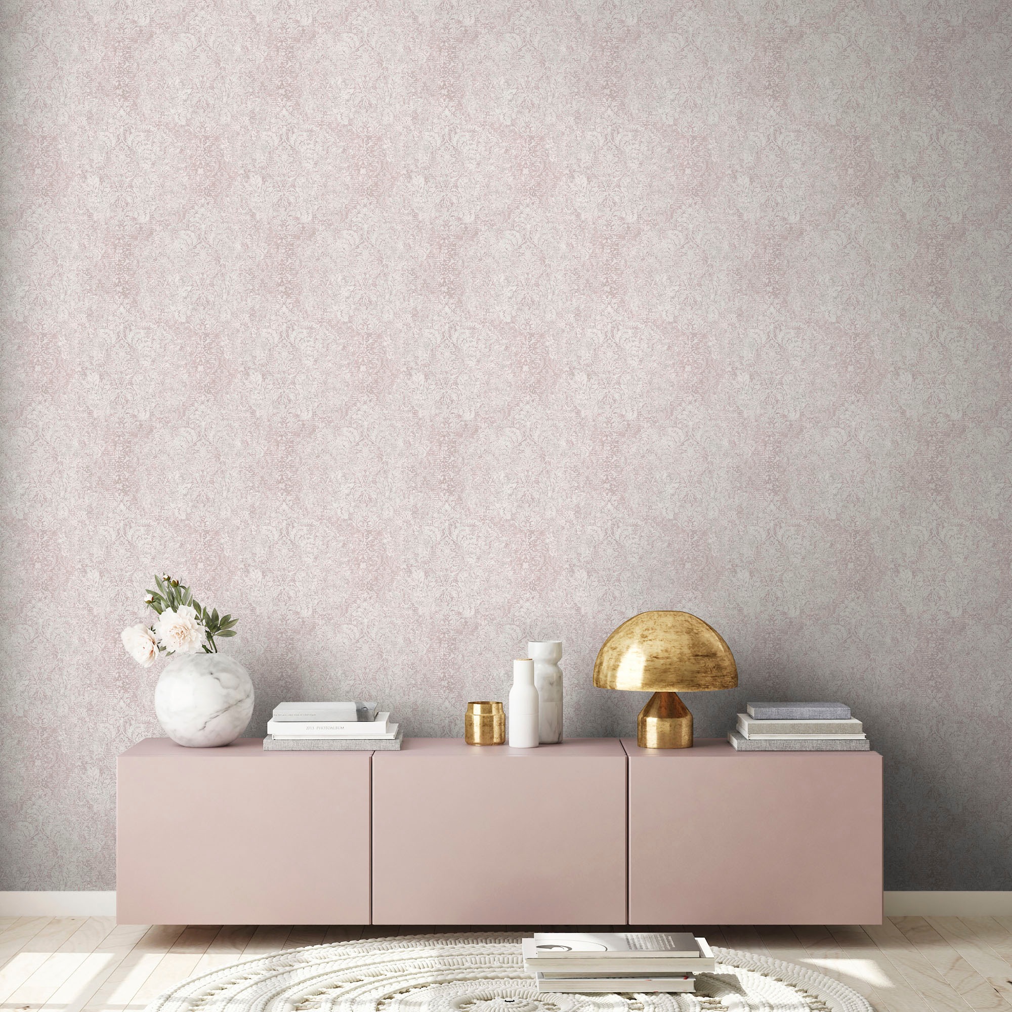 living walls Vliestapete »Mata Hari«, Barock-ornamental-Glitzermuster, Vintagetapete Tapete Barock Tapeten Wohnzimmer Schlafzimmer Küche Flur