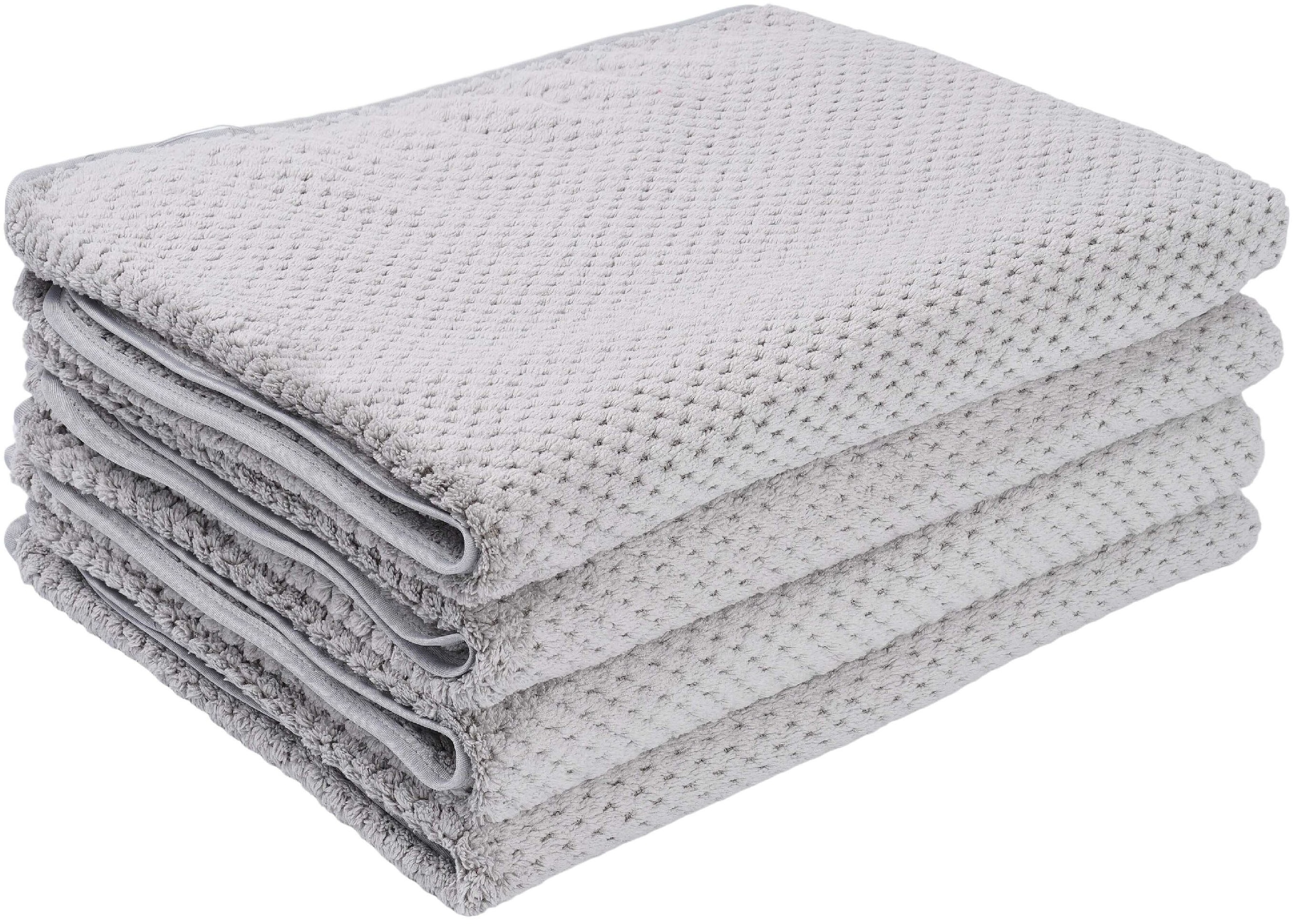 OTTO home Handtücher »Parris, diverse Größen, ideal als Sporthandtuch, Reisehandtuch« sehr leicht, kompakt, schnelltrocknend, Mikrofaser, mit Waffelmuster