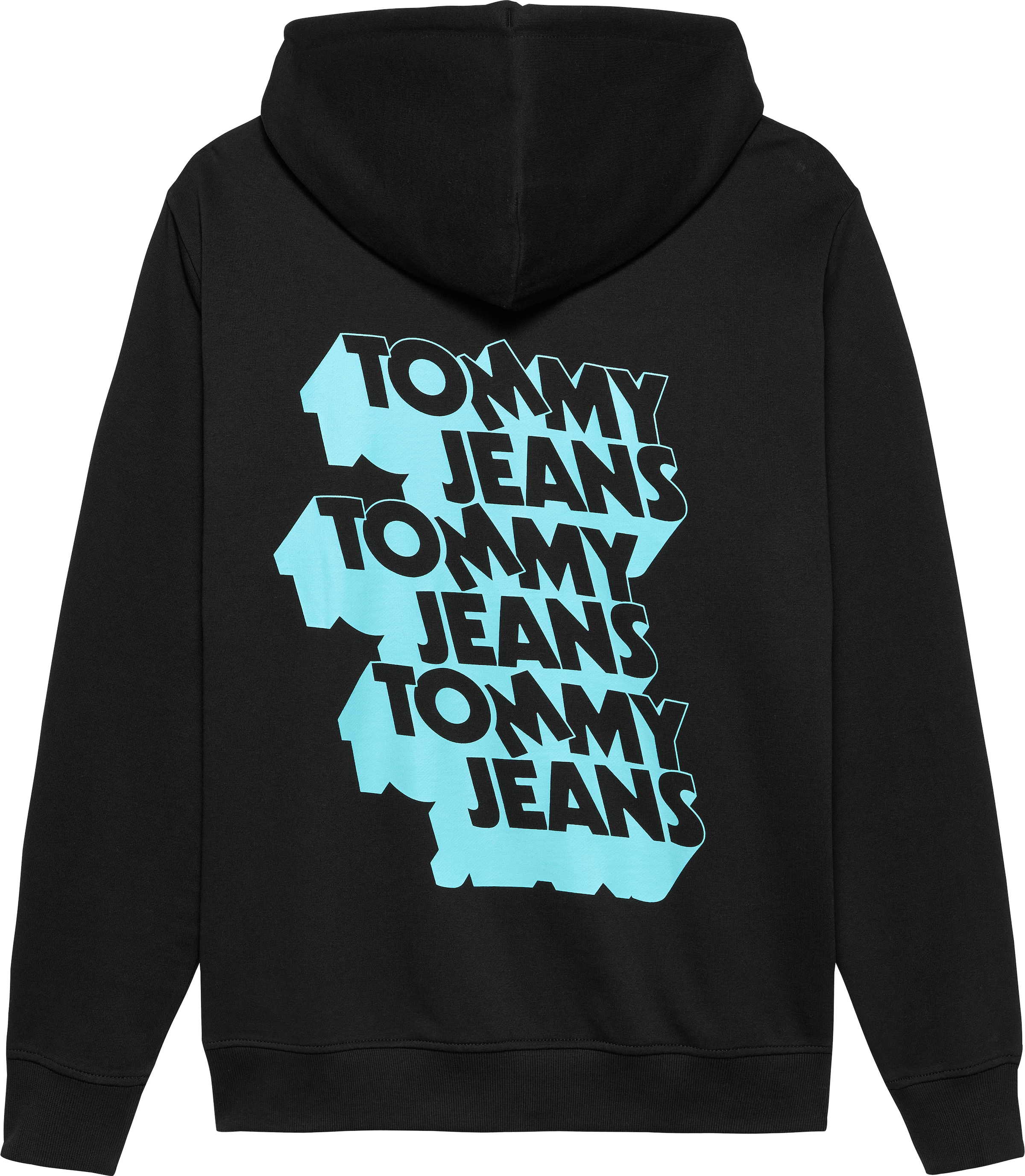 Tommy Jeans Kapuzensweatshirt »TJM STACK BACK LOGO HOODIE EXT«, Mit Rundhalsausschnitt
