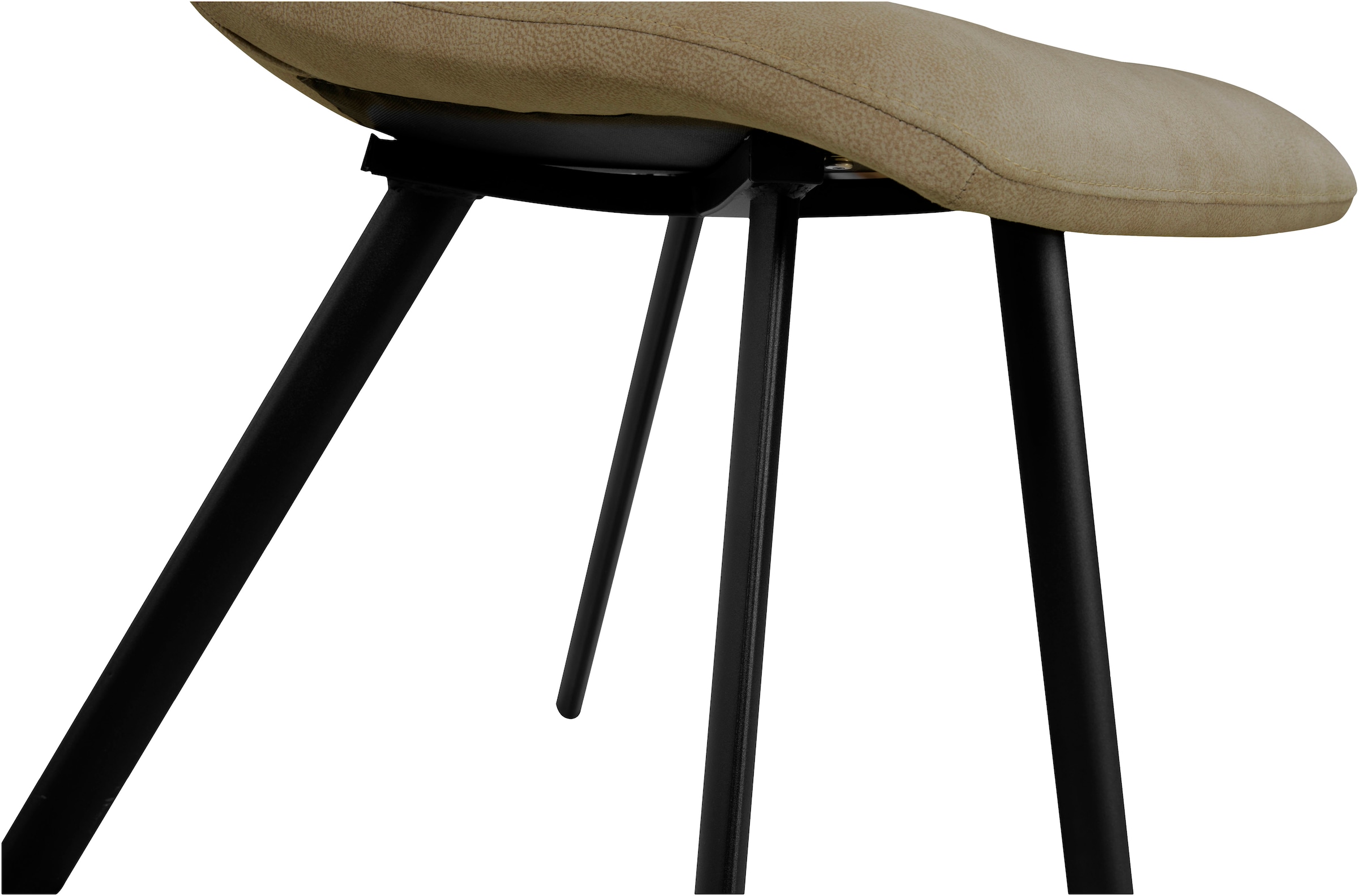 OMG Design Esszimmerstuhl »Pluto«, (Set), 2 St., Stoff, pflegeleichte Microfaser, Lederoptik