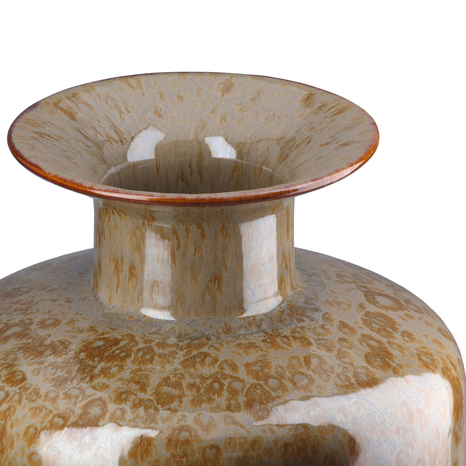 GILDE Tischvase »Deckelvase Mora braun H. 28,5 cm«