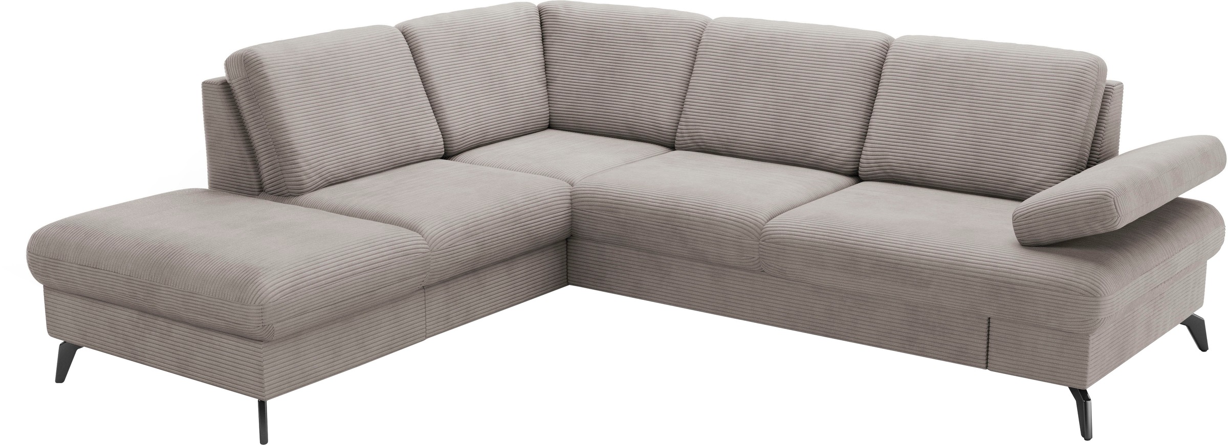 sit&more Ecksofa »Morris Jubi L-Form, B: 238 cm«, mit Armteilfunktion & 1 Zierkissen, optional Bettfunktion