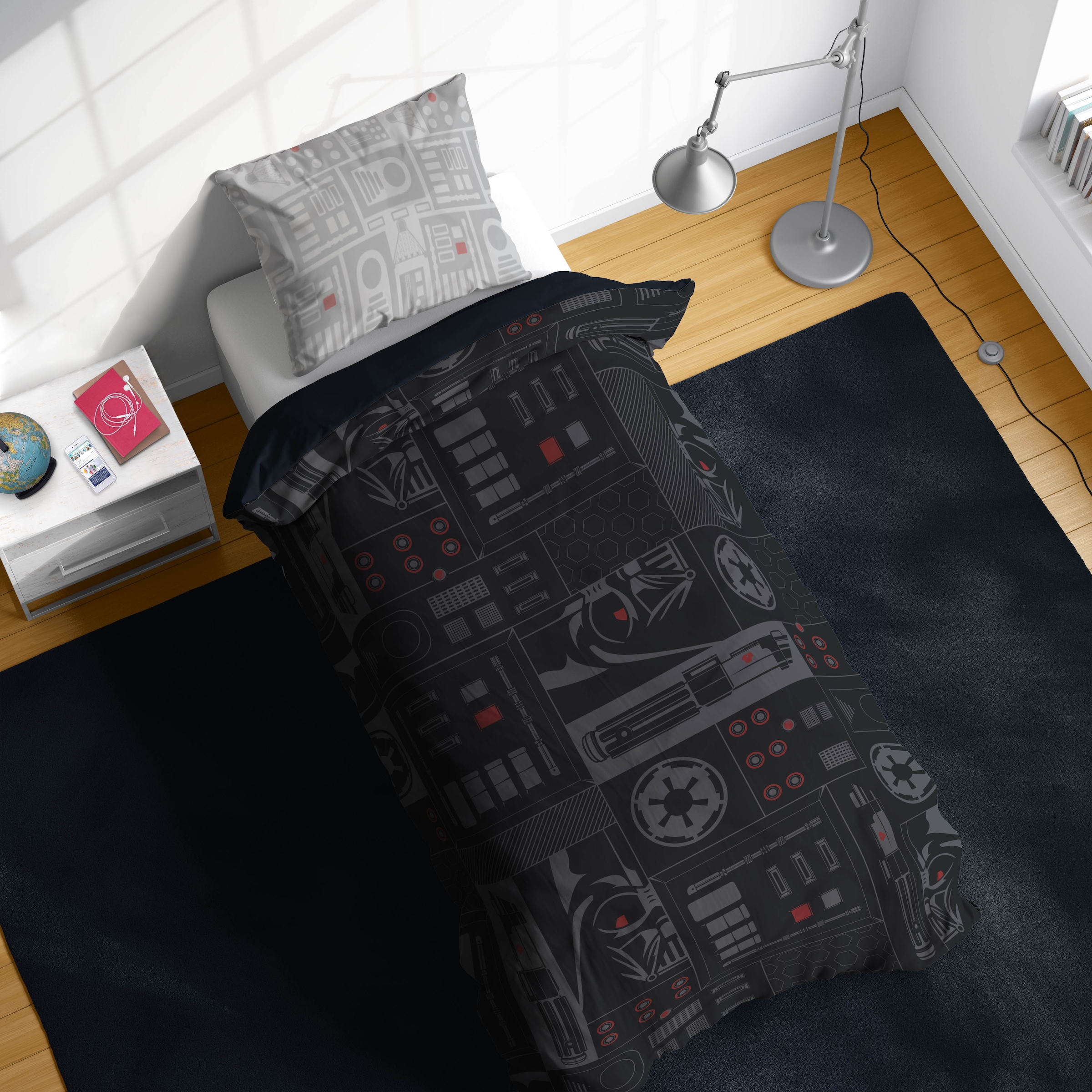 Star Wars Kinderbettwäsche »Star Wars Dark Side Vader« 2 100% Baumwolle
