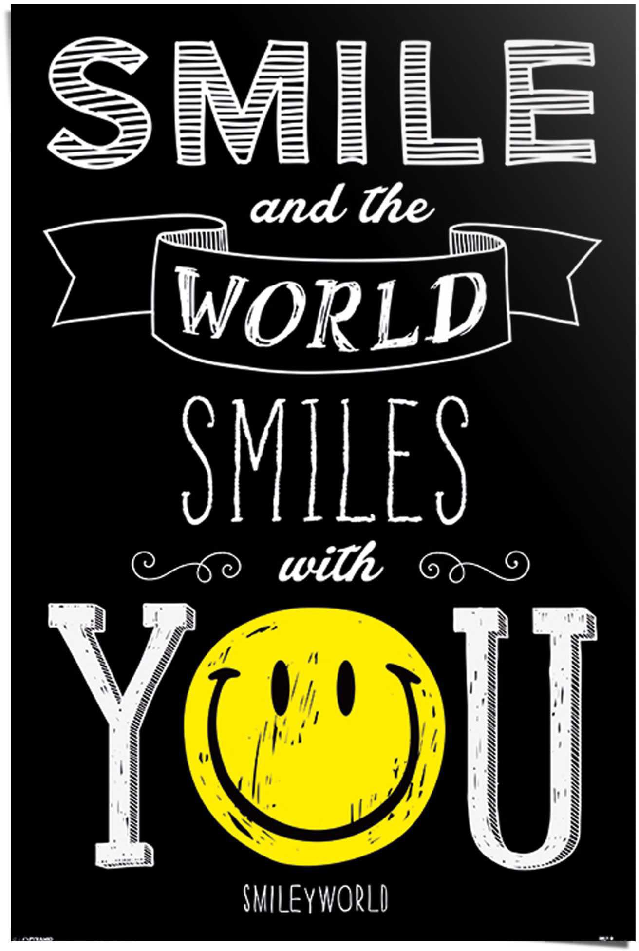 Reinders! Poster »Smiley world smiles with you«, (1 St.)