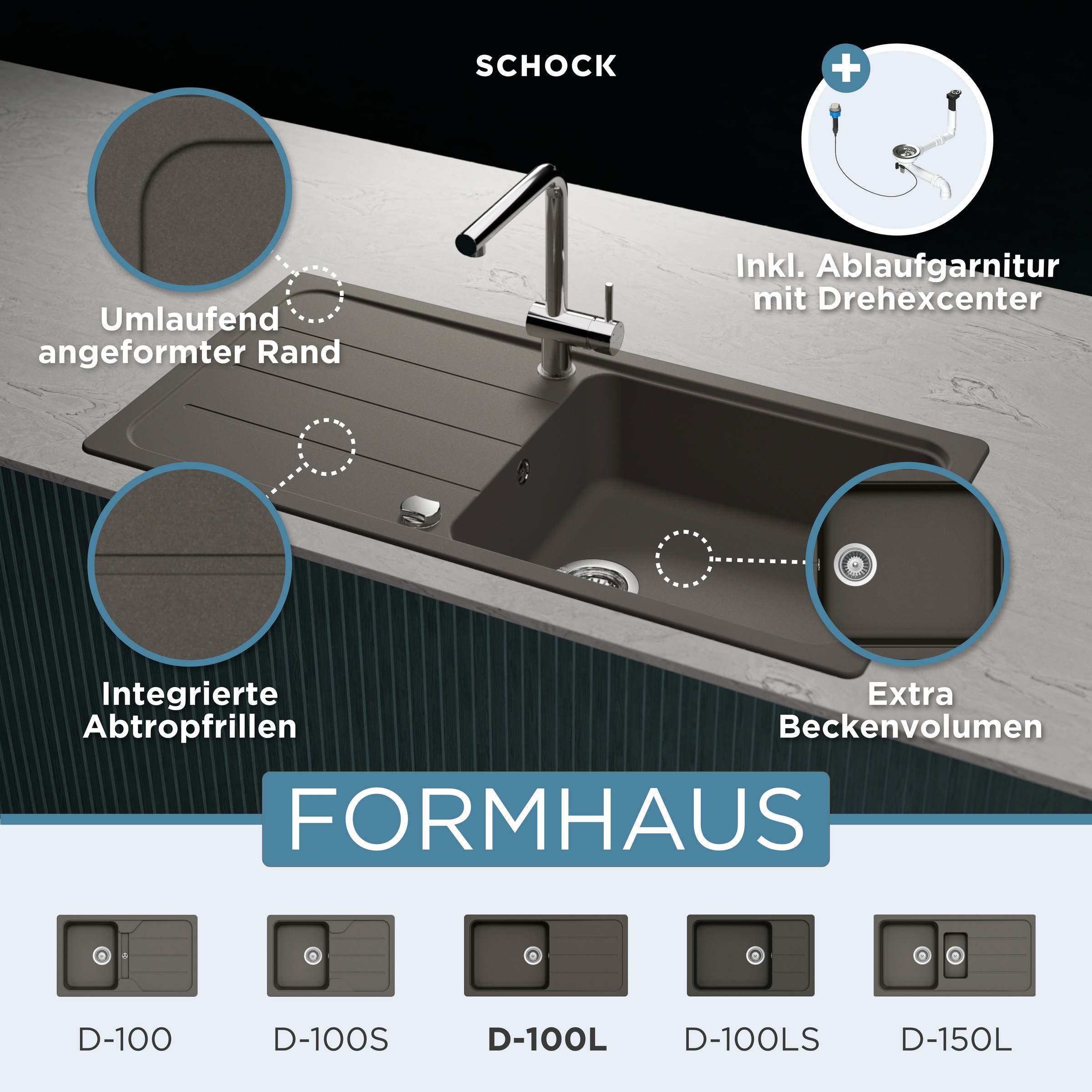 Schock Granitspüle »Formhaus«